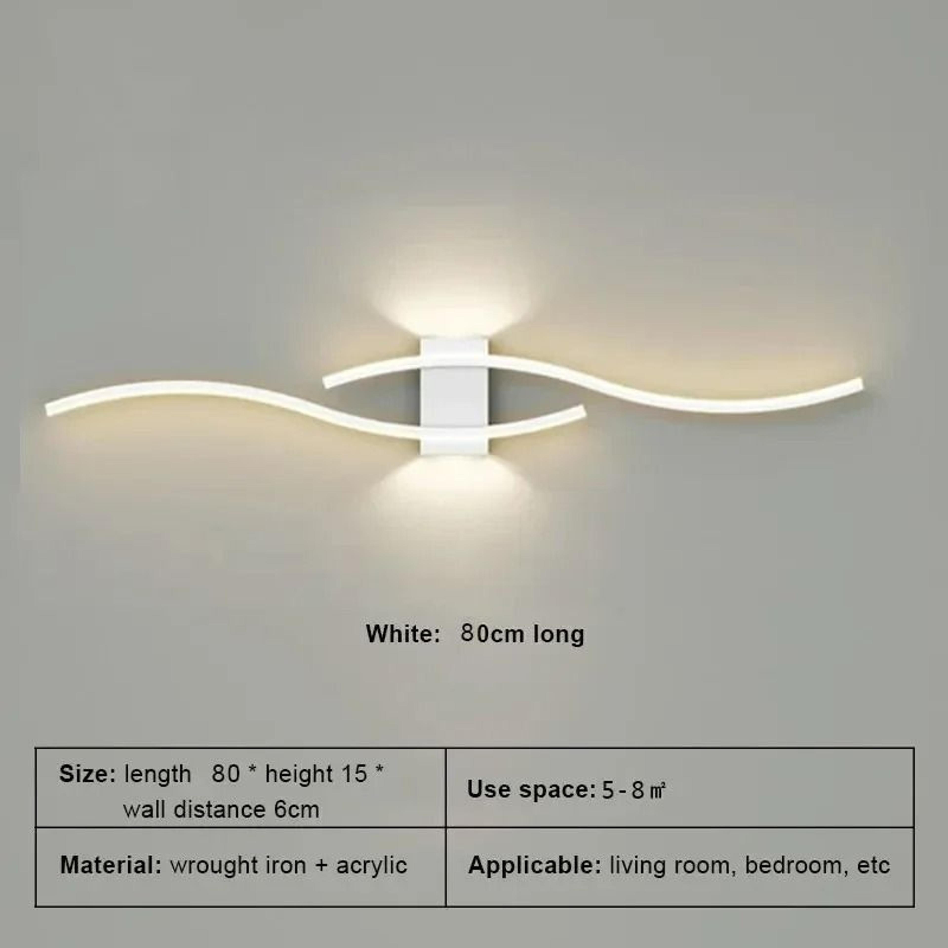 Modern Remote Control LED Linear Wall Sconce 8