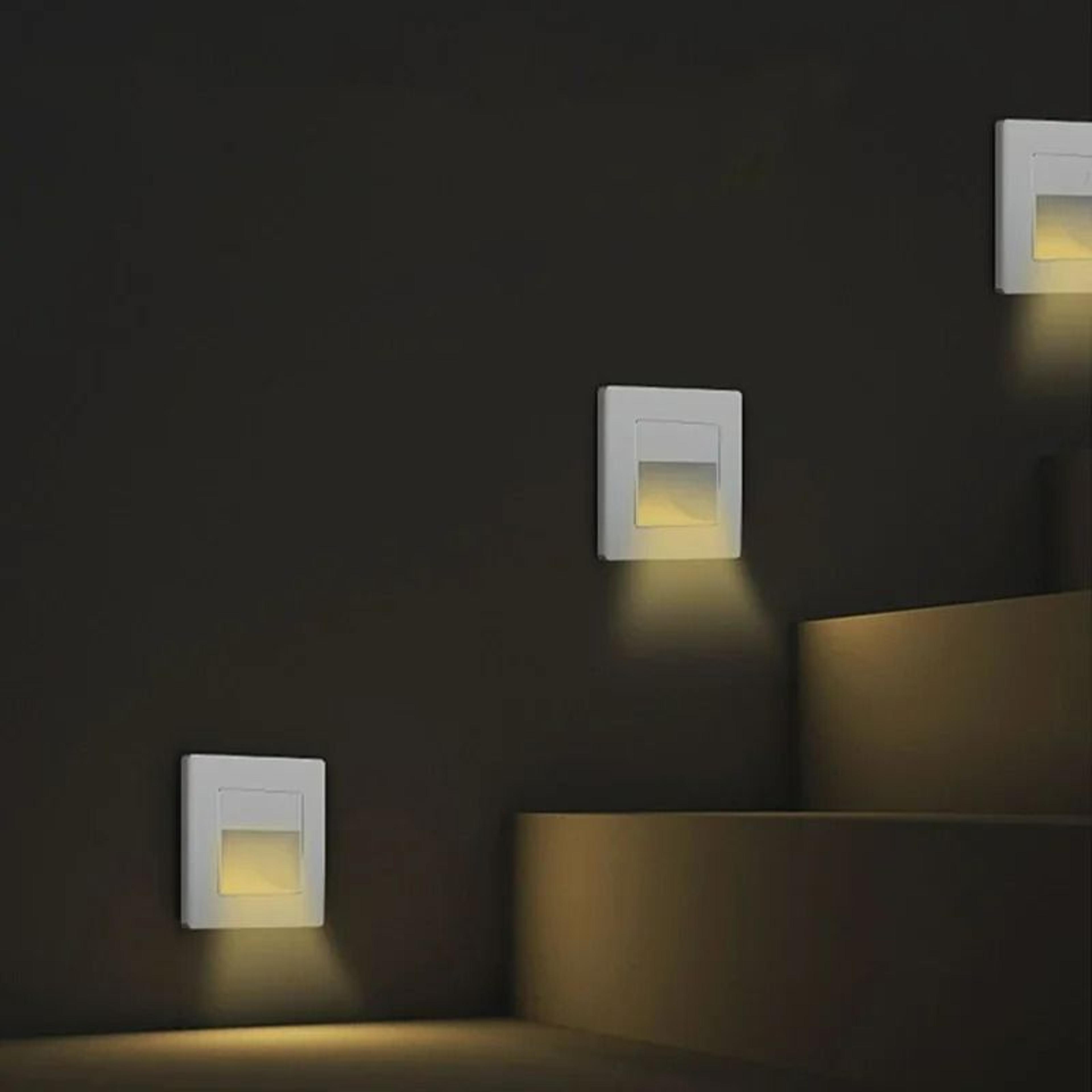 recessed led stair & footlight wall sconce