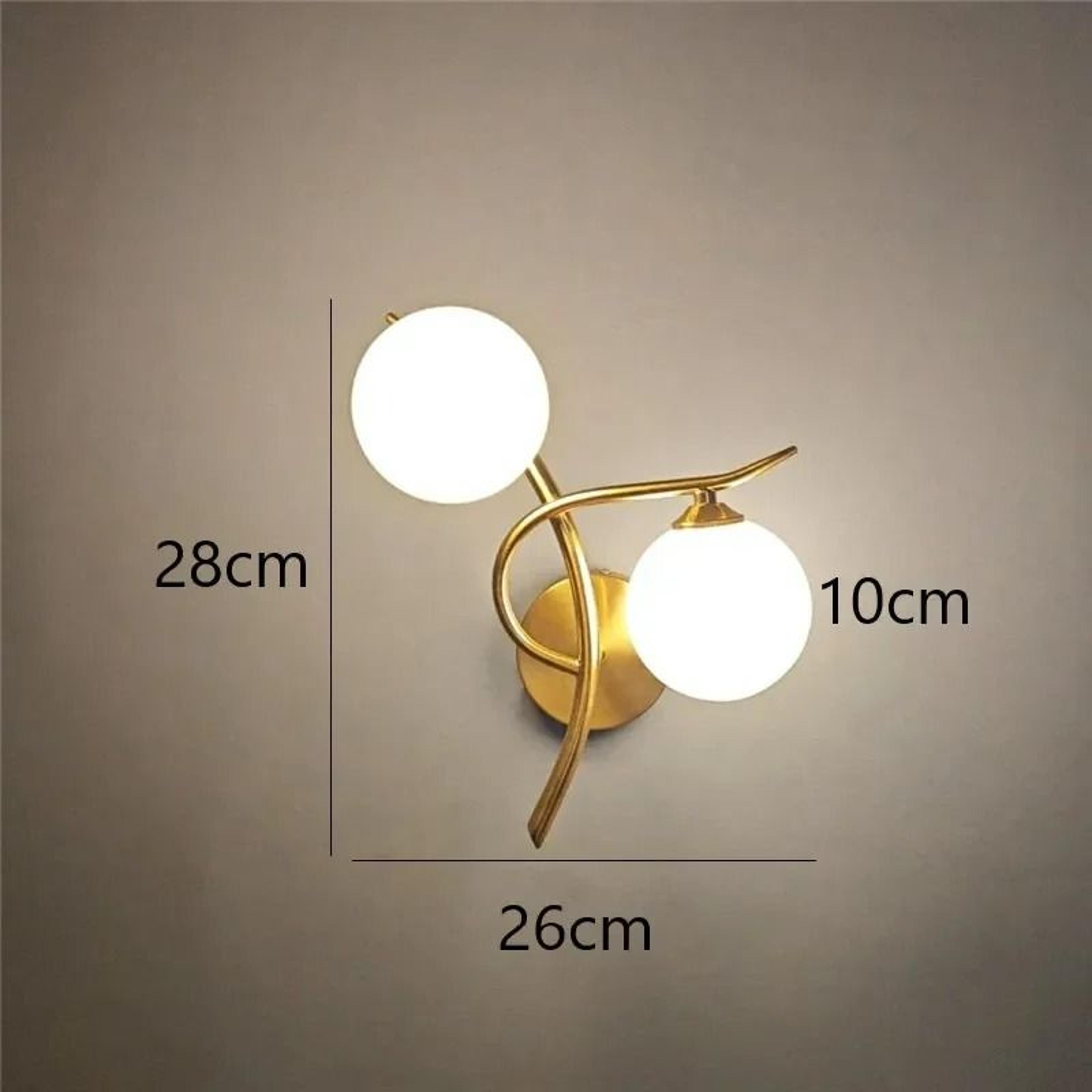 Nordic Glass Orb Iron Wall Sconce 8