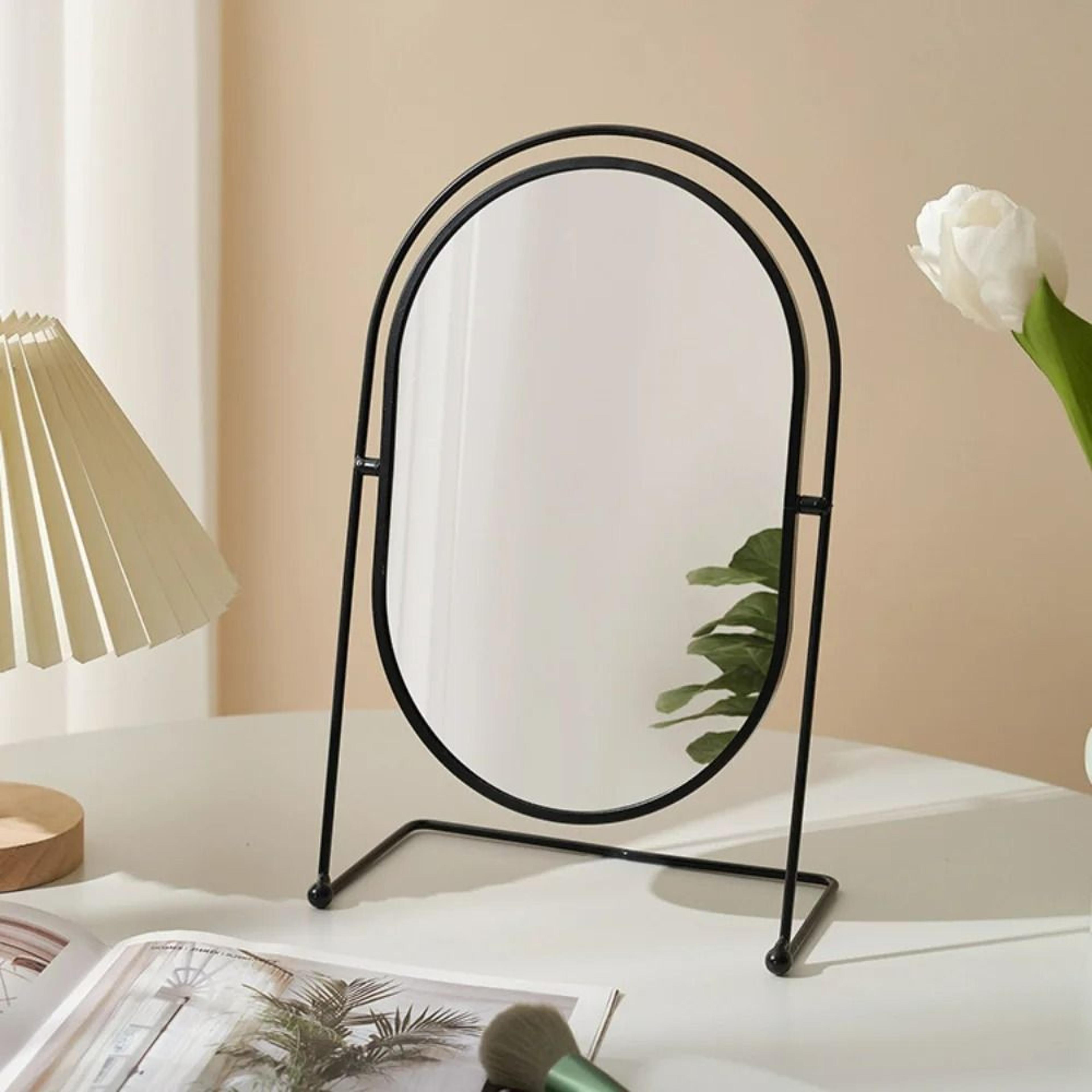 Nordic Iron Art 360 Rotatable Oval Desktop Vanity Mirror 4