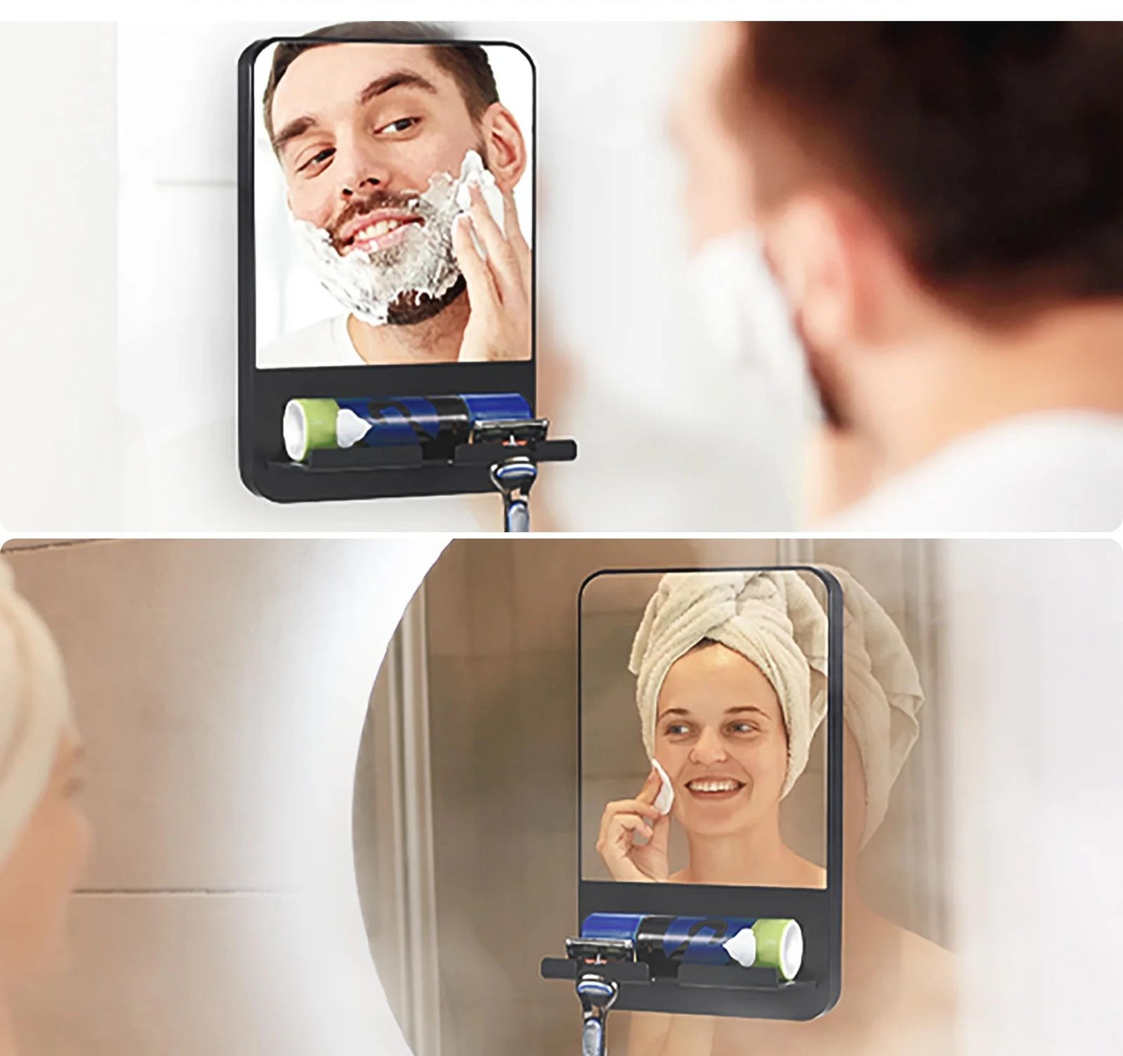 acrylic anti-fog shower shaving mirror