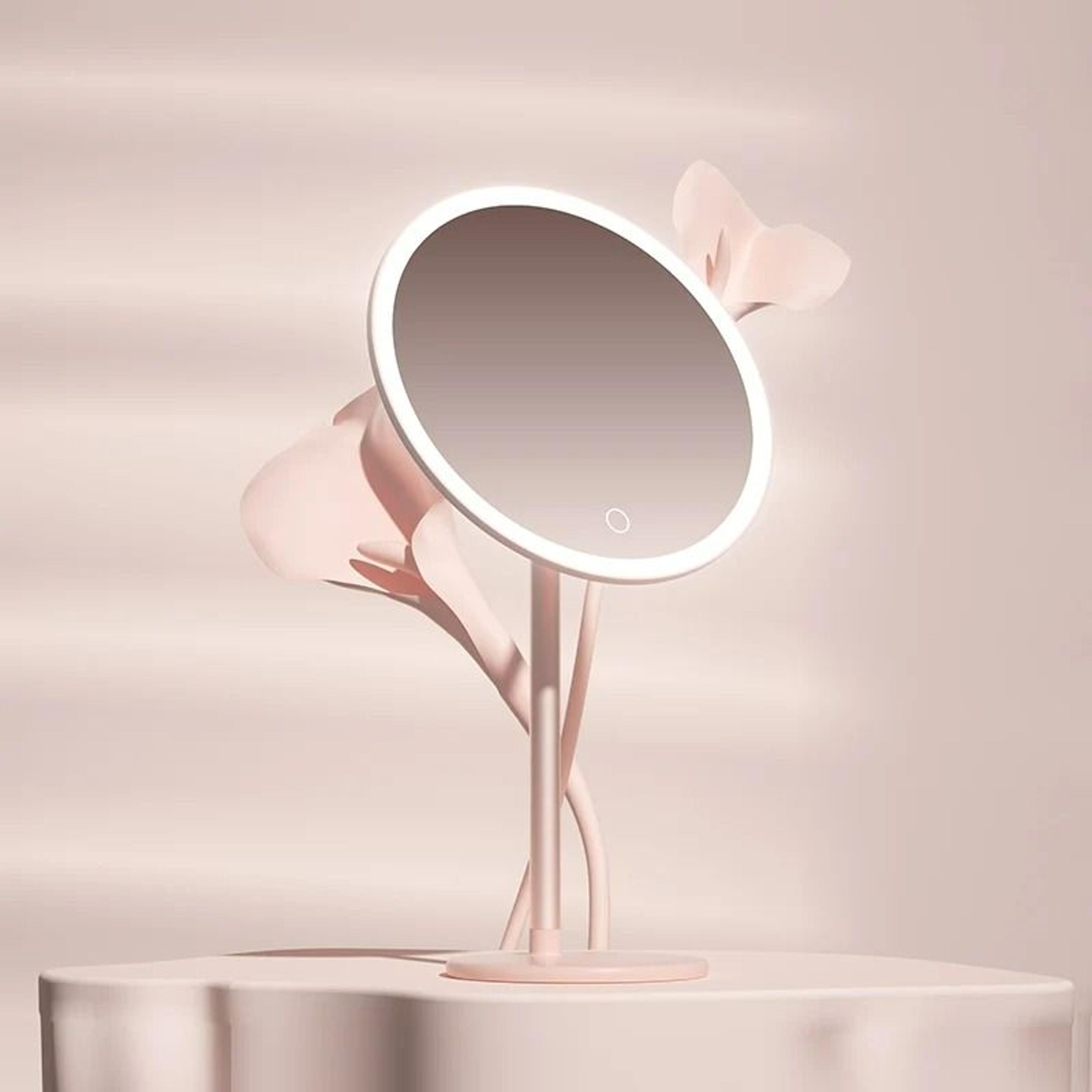 desktop adjustable led makeup mirror