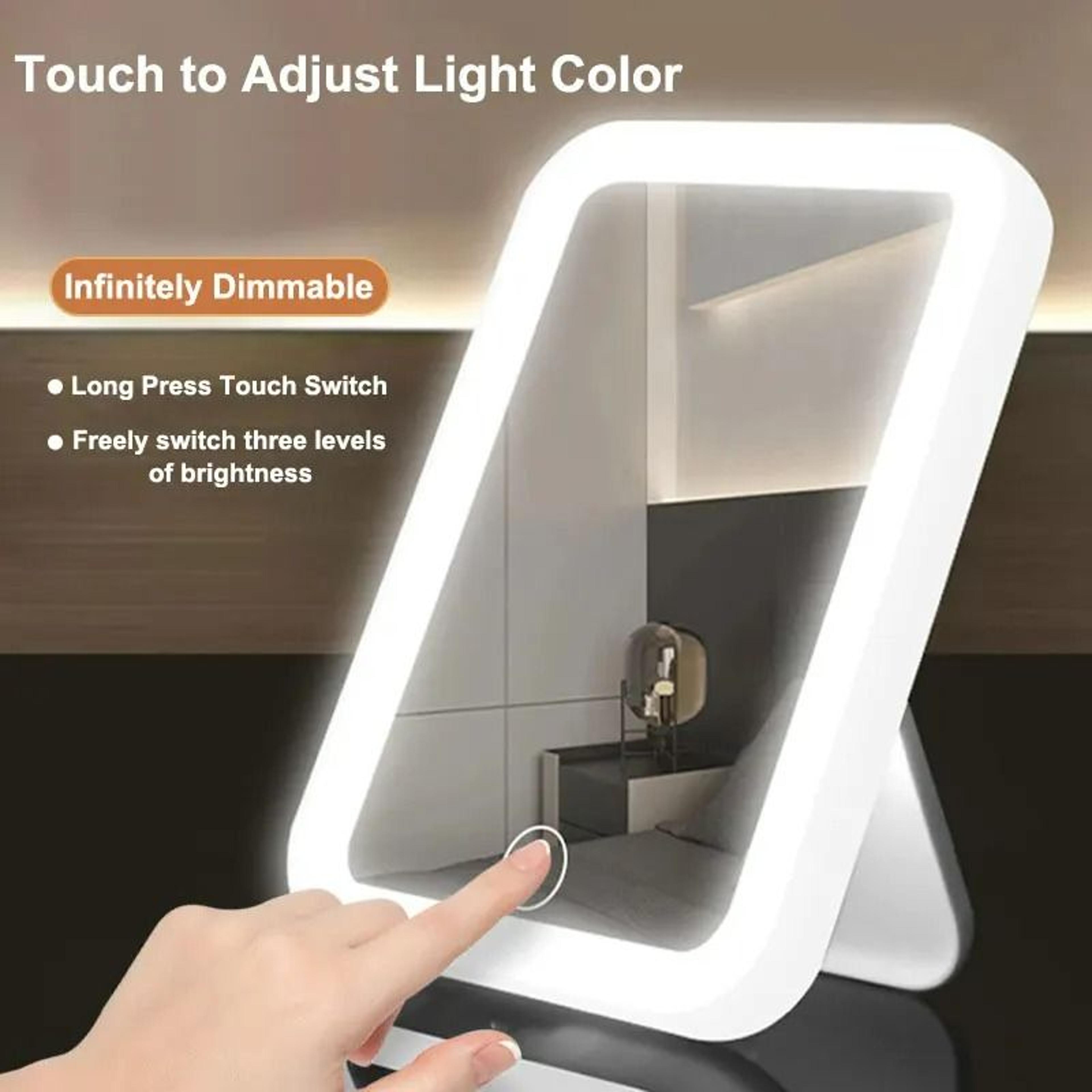3Color LED Touch Screen Portable Vanity Mirror 3