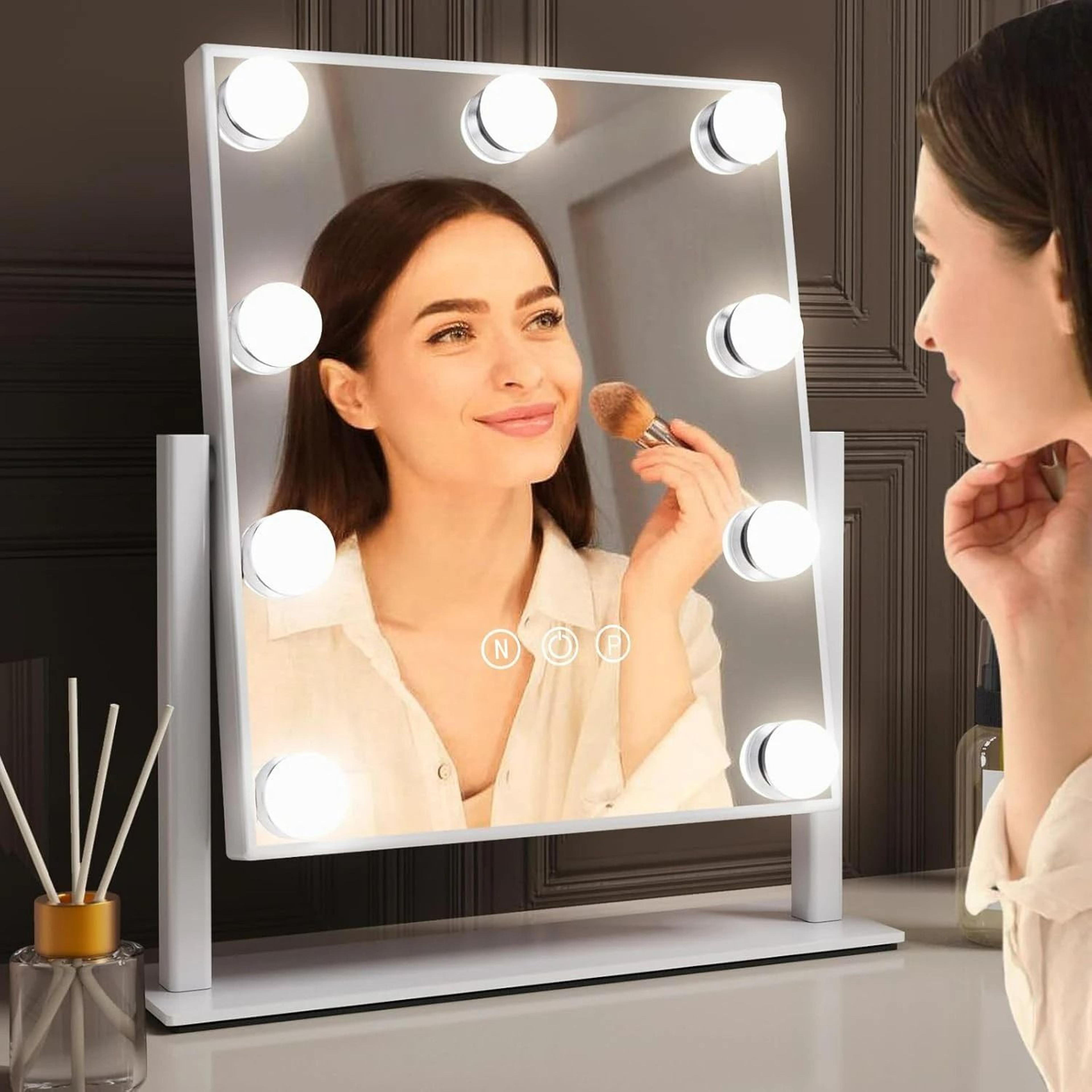 Hollywood Vanity Mirror With 9 LED Bulbs And 360 Rotation 2