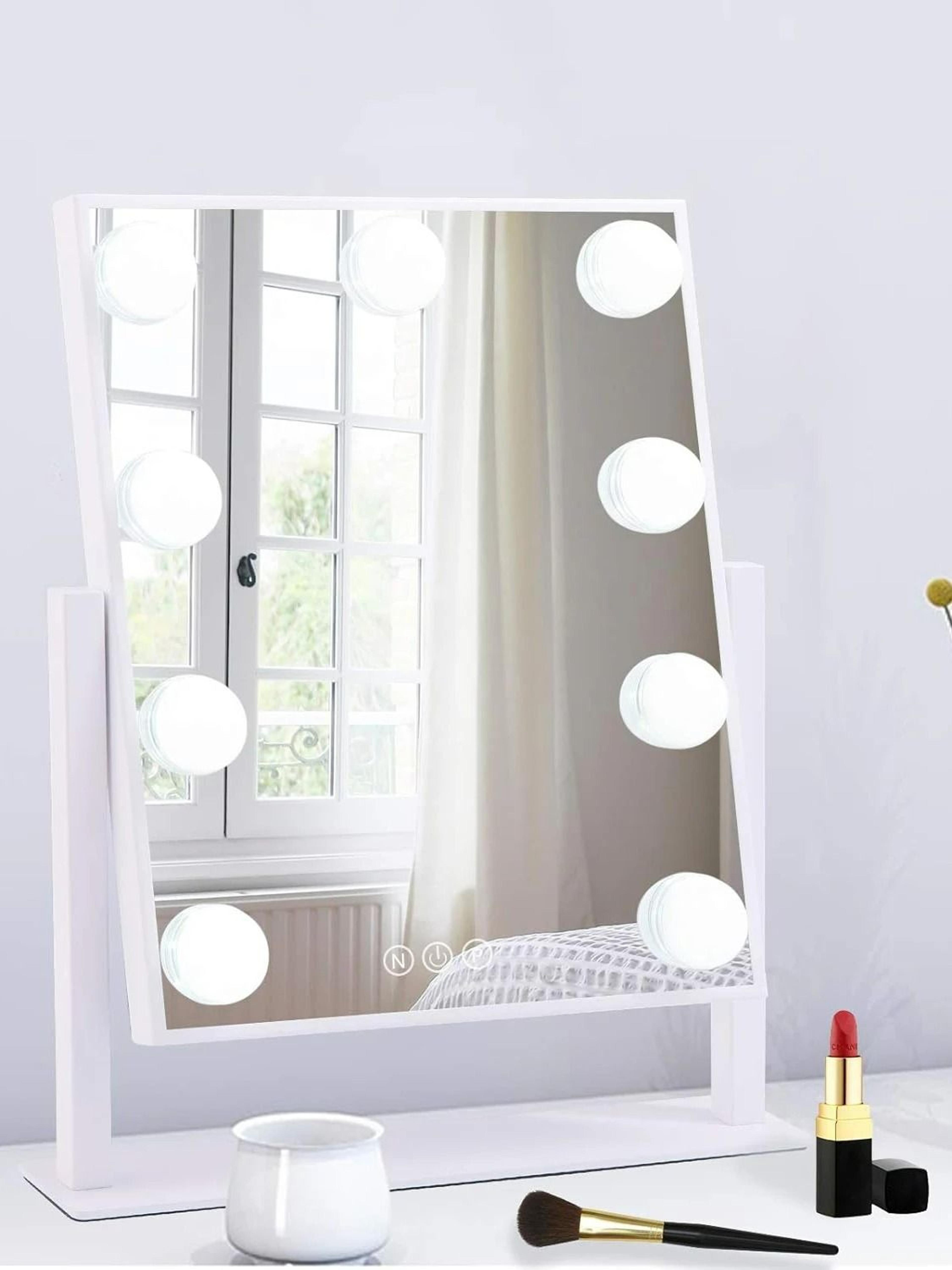 Hollywood Vanity Mirror With 9 LED Bulbs And 360 Rotation 8