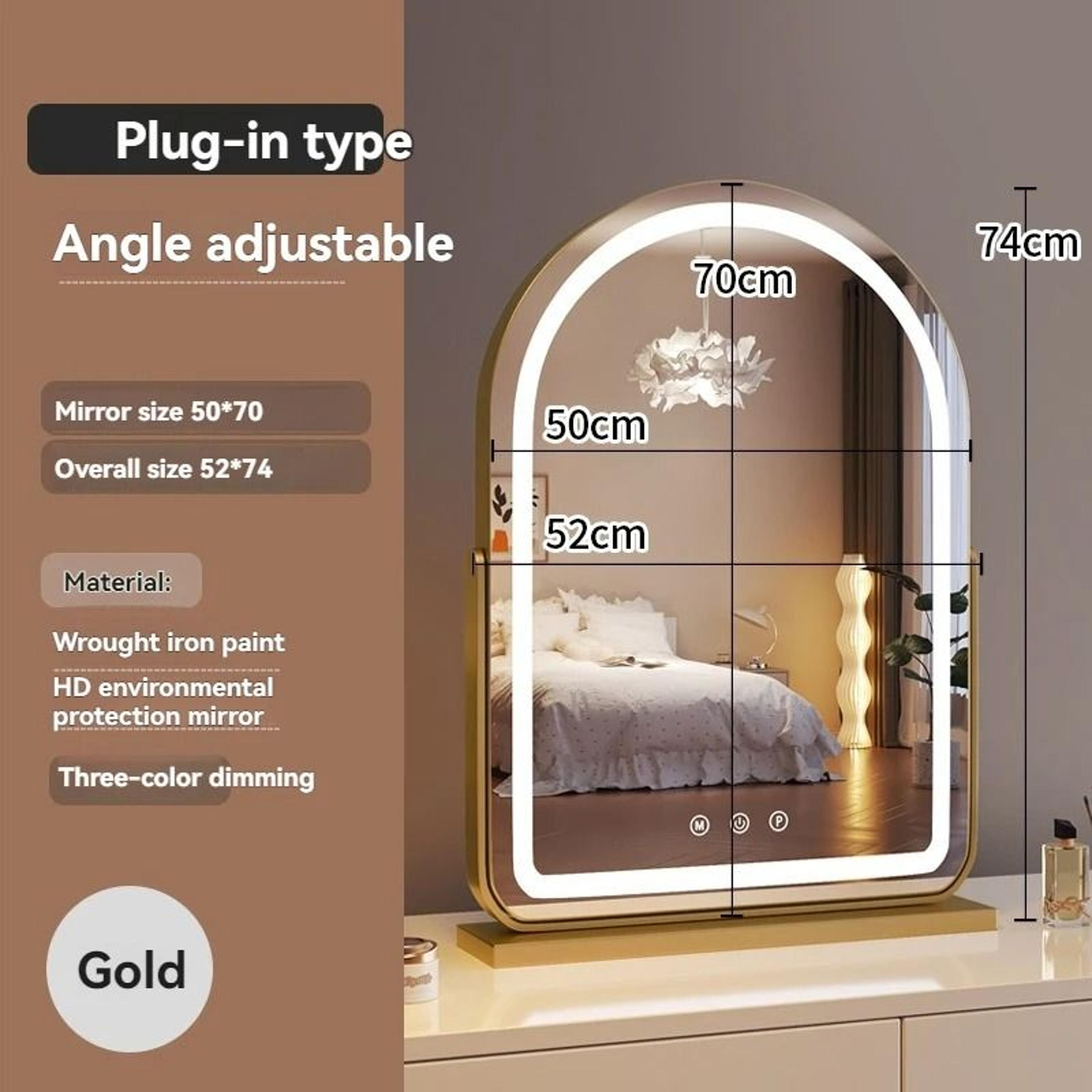 Large Desktop LED Beauty Makeup Mirror 12