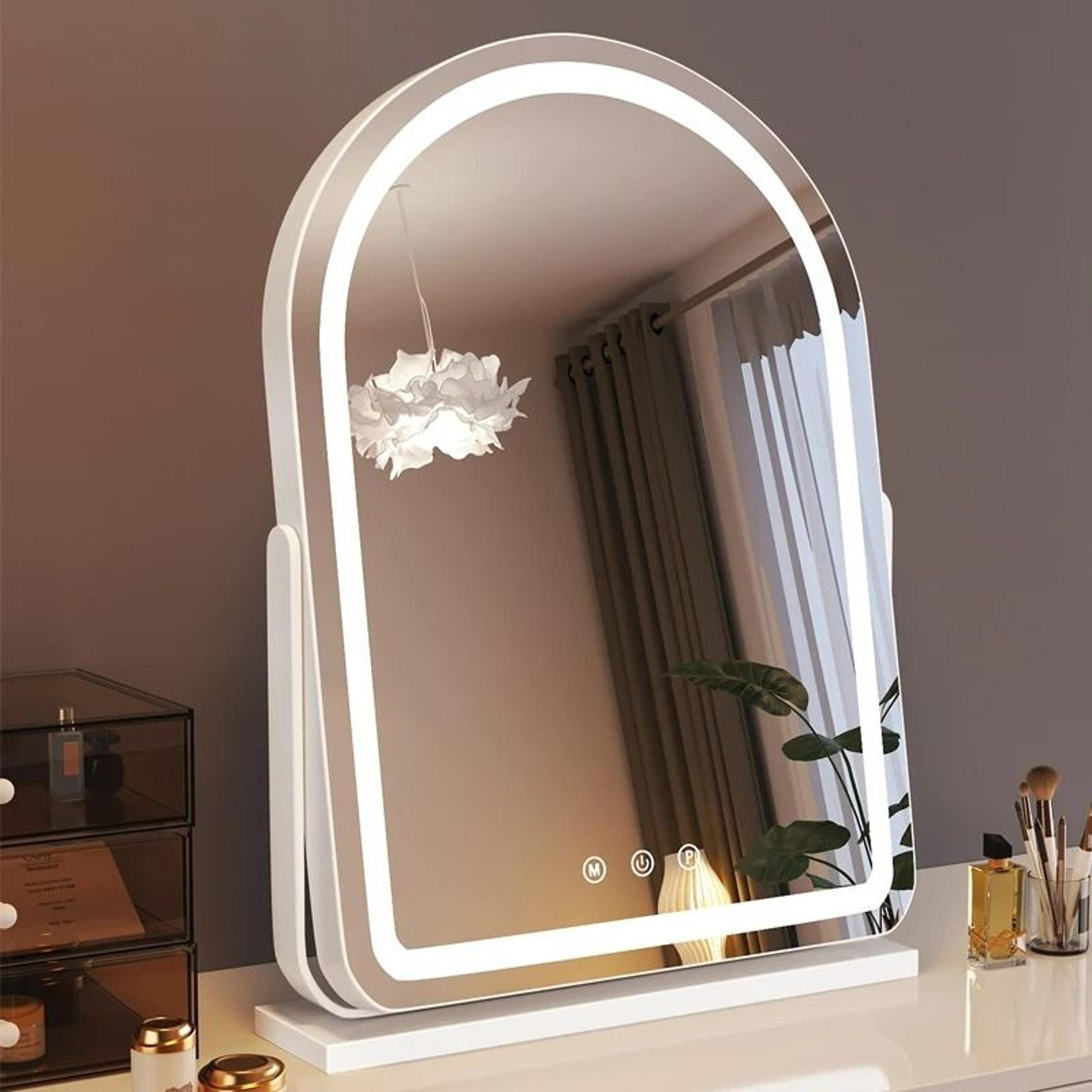 Large Desktop LED Beauty Makeup Mirror 4