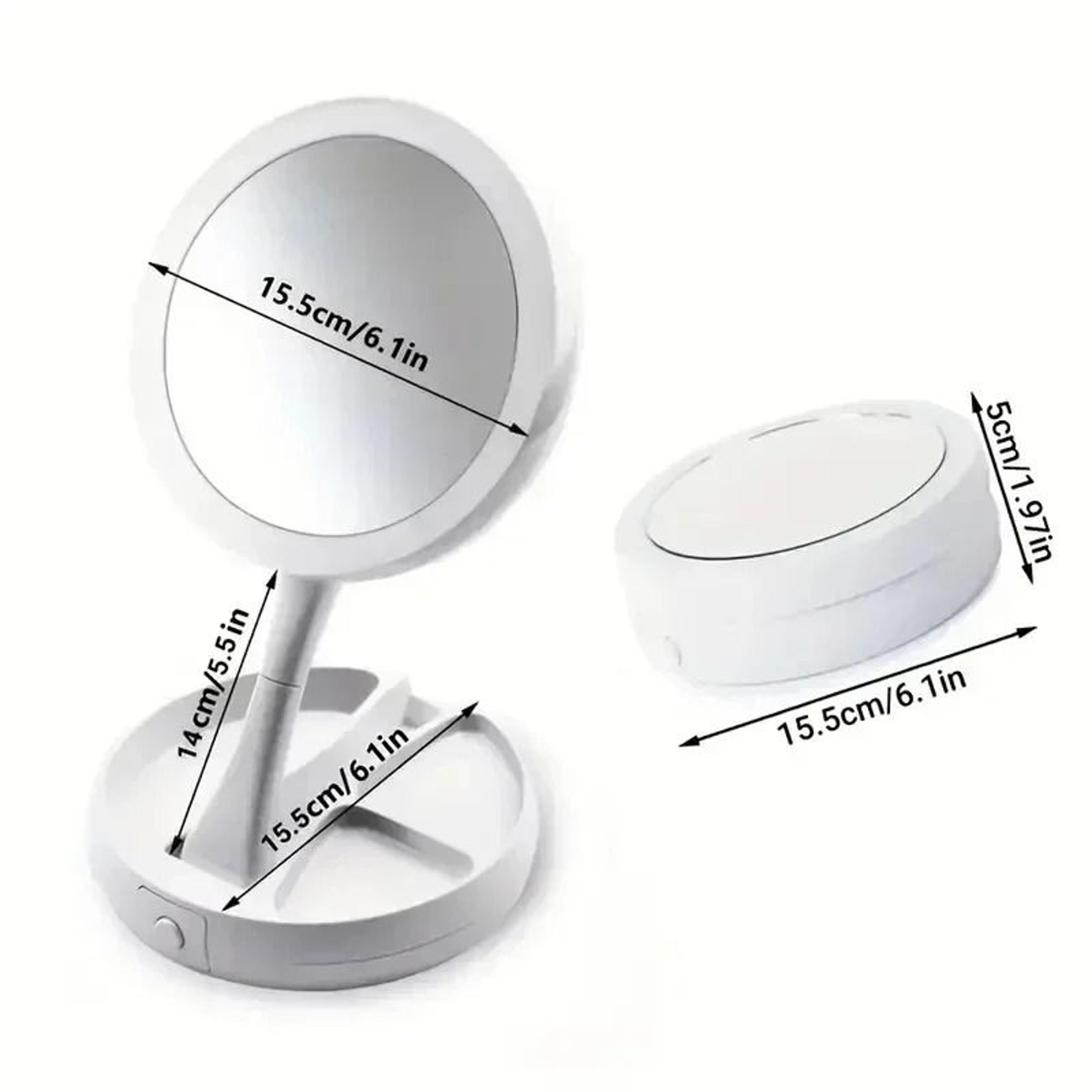 DualPower DoubleSided LED Makeup Mirror With 10X Magnification 5