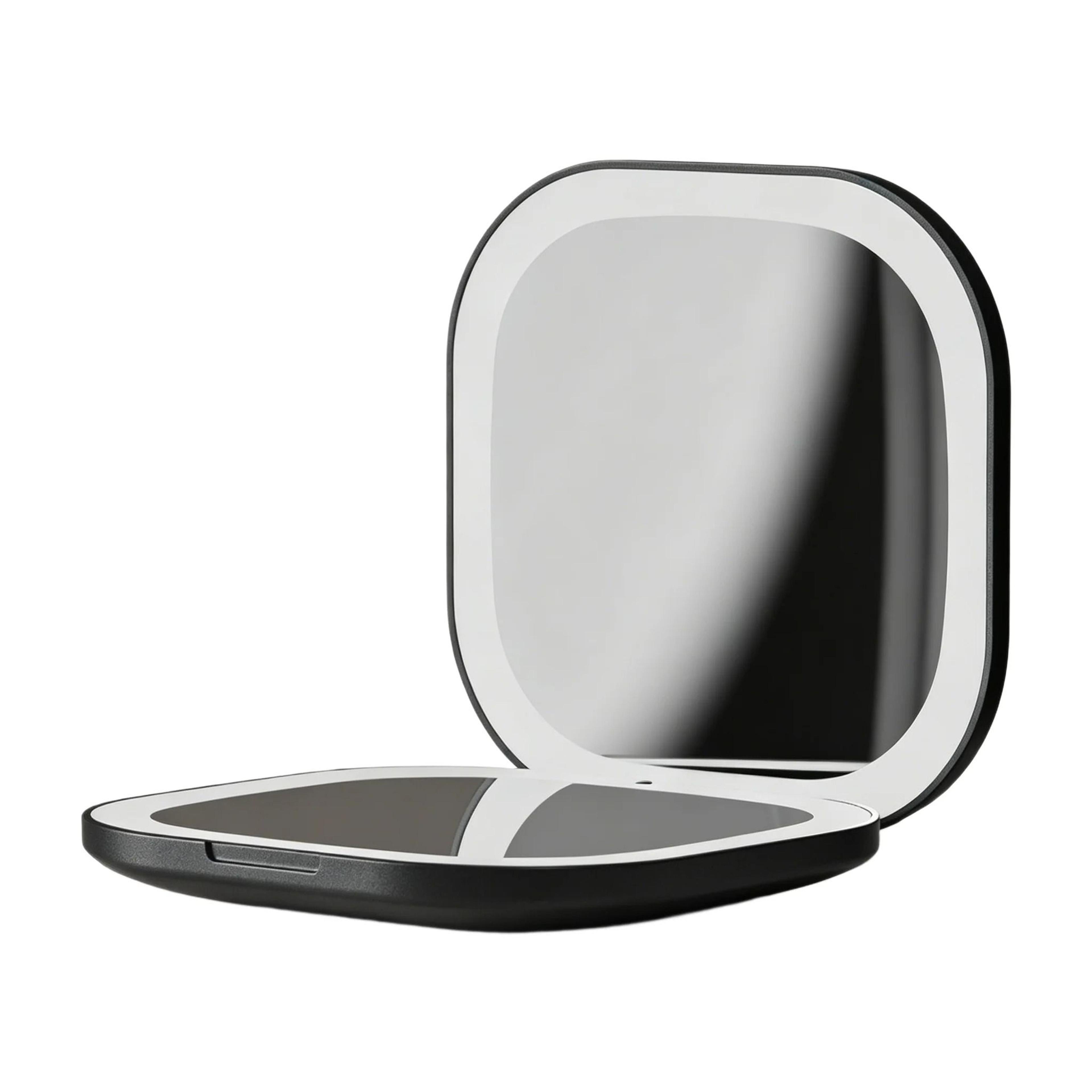 Portable LED DoubleSided Pocket Makeup Mirror With 5X Magnification 10