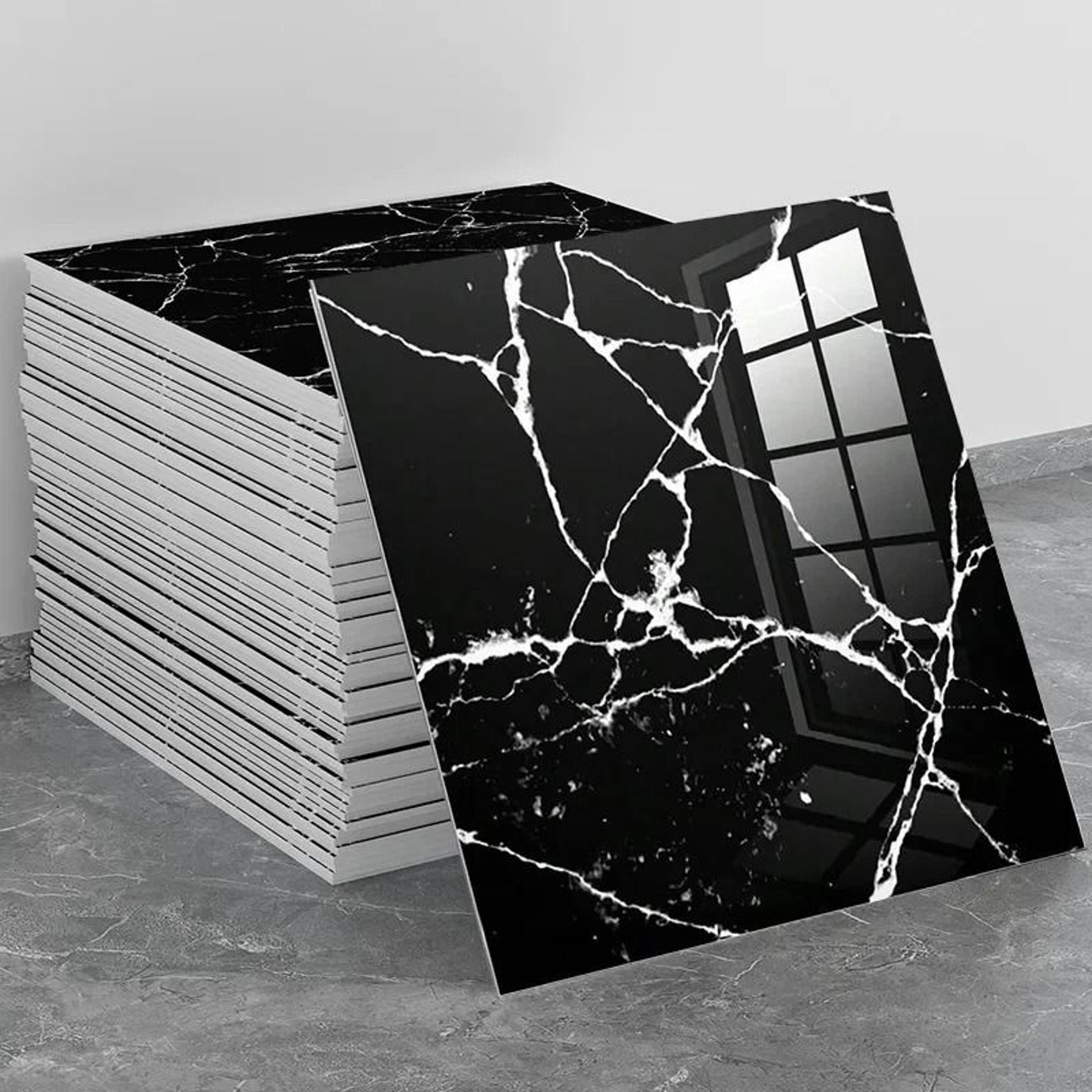 30-piece faux marble peel and stick backsplash wall tile panels