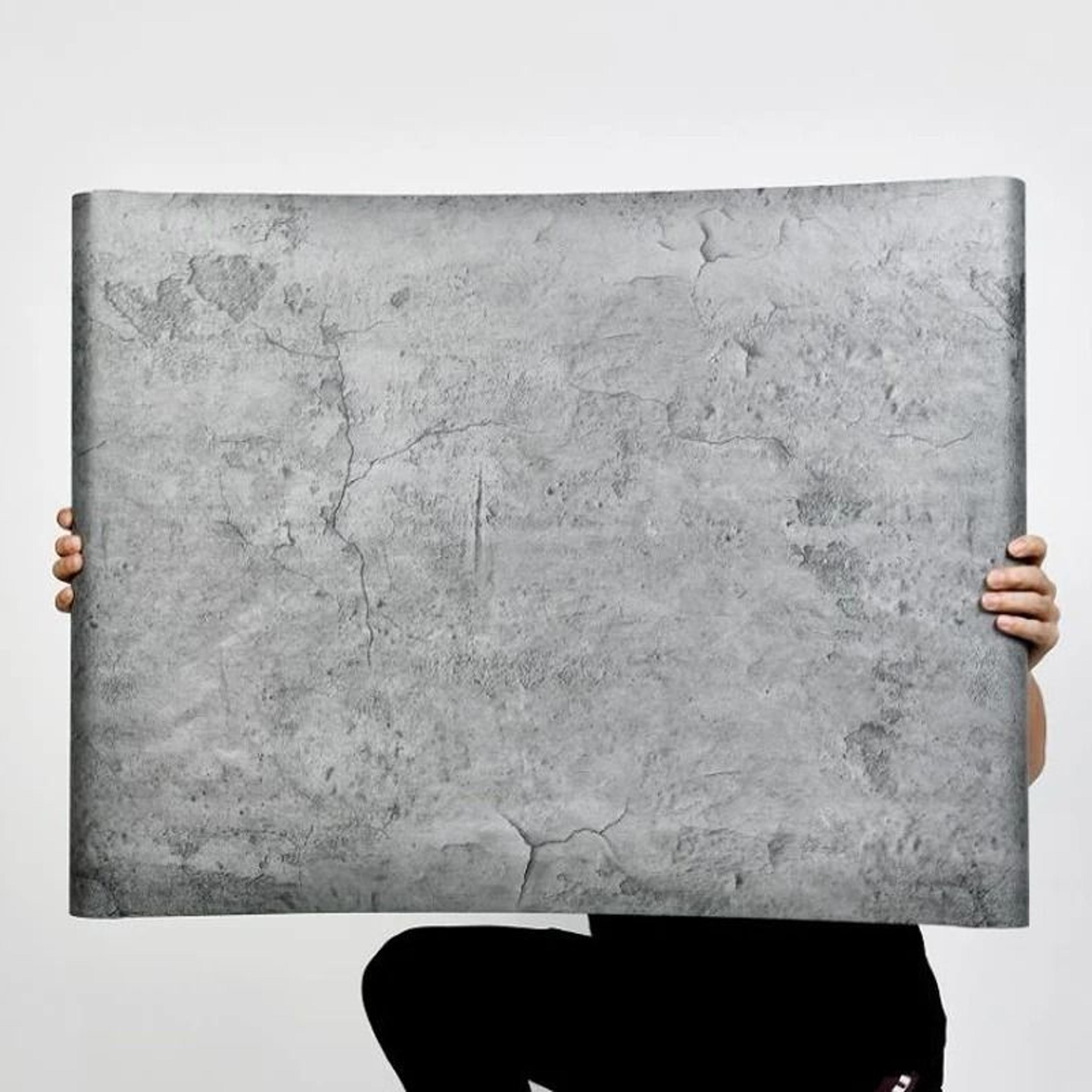 PVC Retro Cement Grey Waterproof SelfAdhesive Wallpaper 6