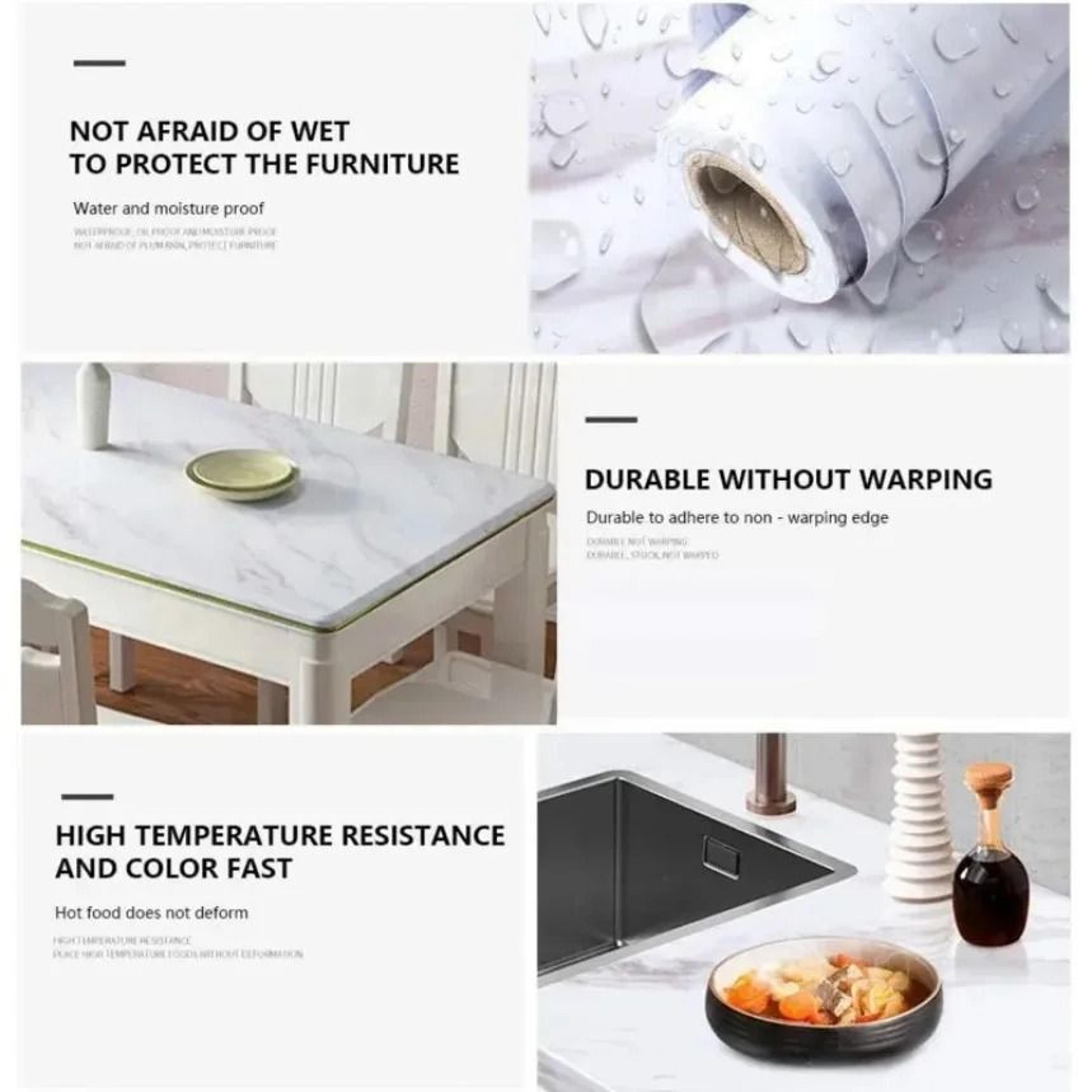 Modern HighTemperature Resistant Waterproof Marble Wall Foil 4