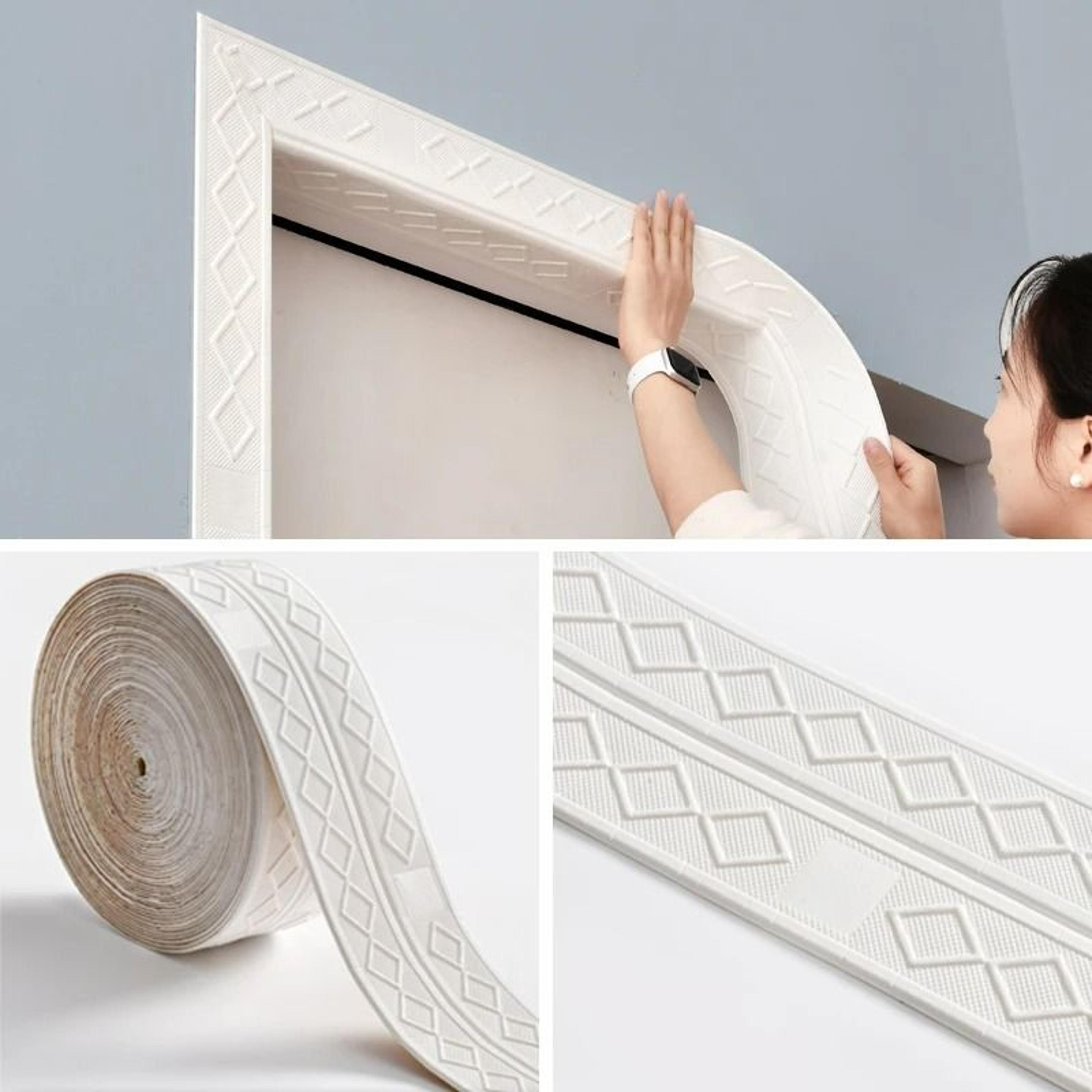 3D Diamond Pattern SelfAdhesive Wall Skirting Border 7