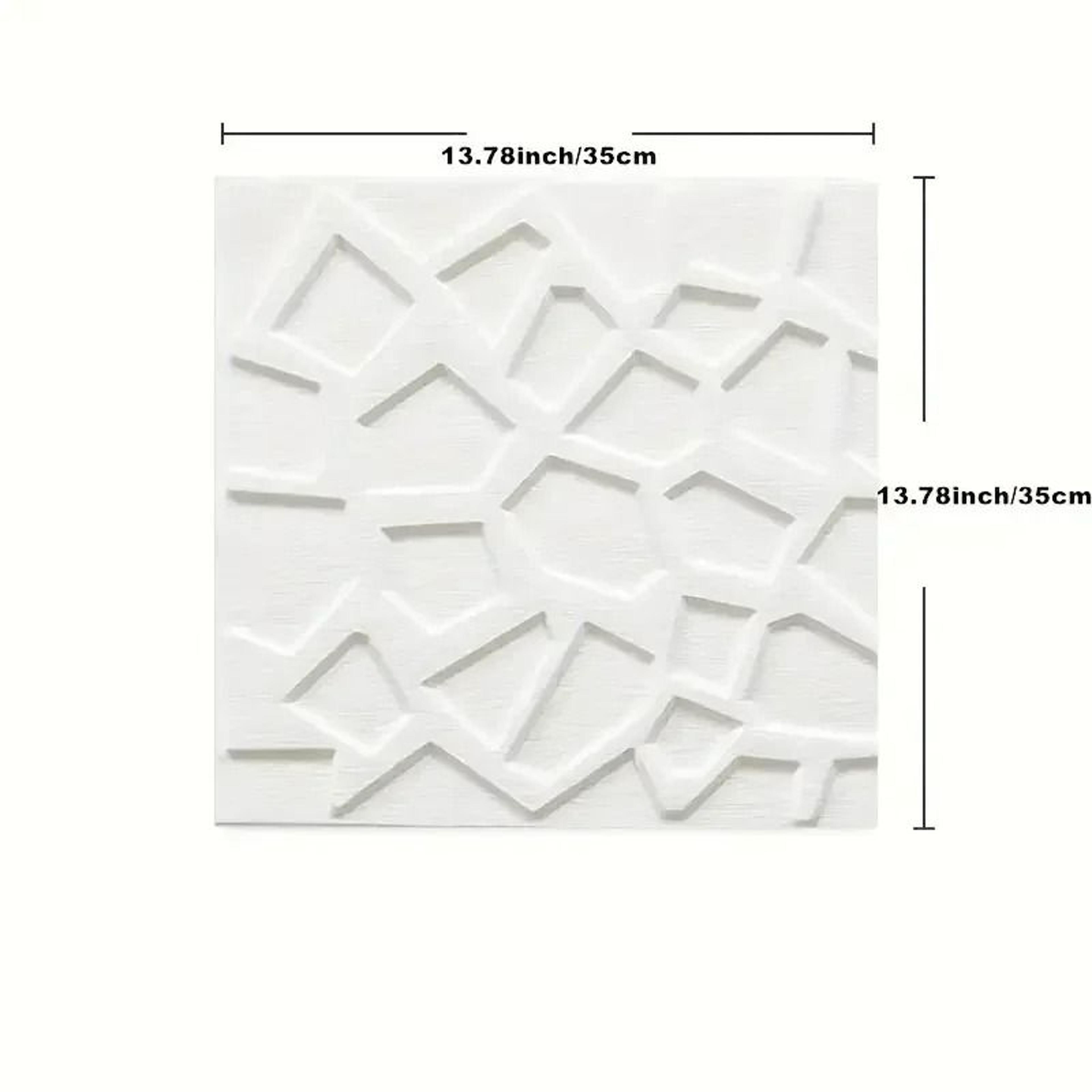 4Pack Modern Grid 3D PVC Waterproof Wall Stickers 5
