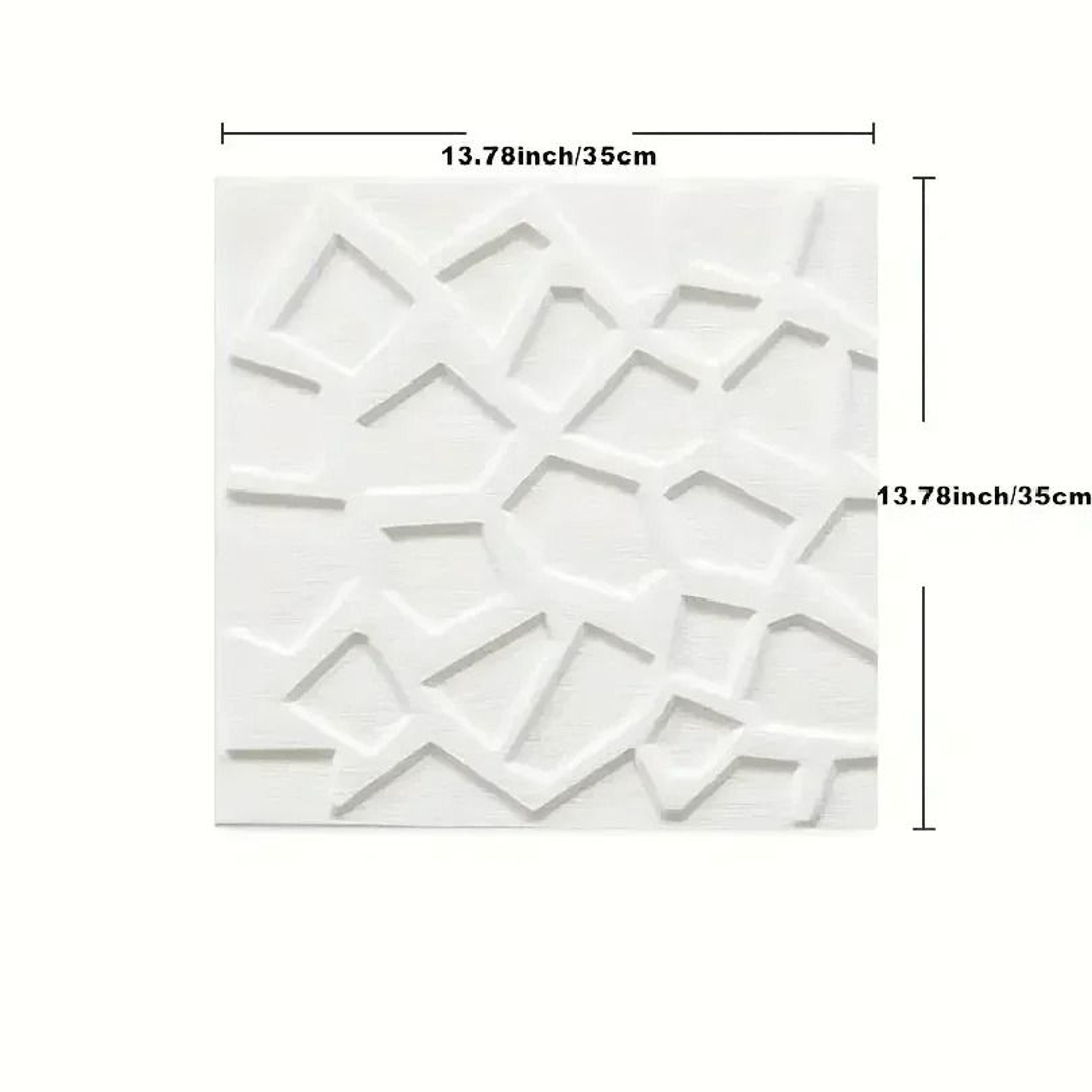 4Pack Modern Grid 3D PVC Waterproof Wall Stickers 4
