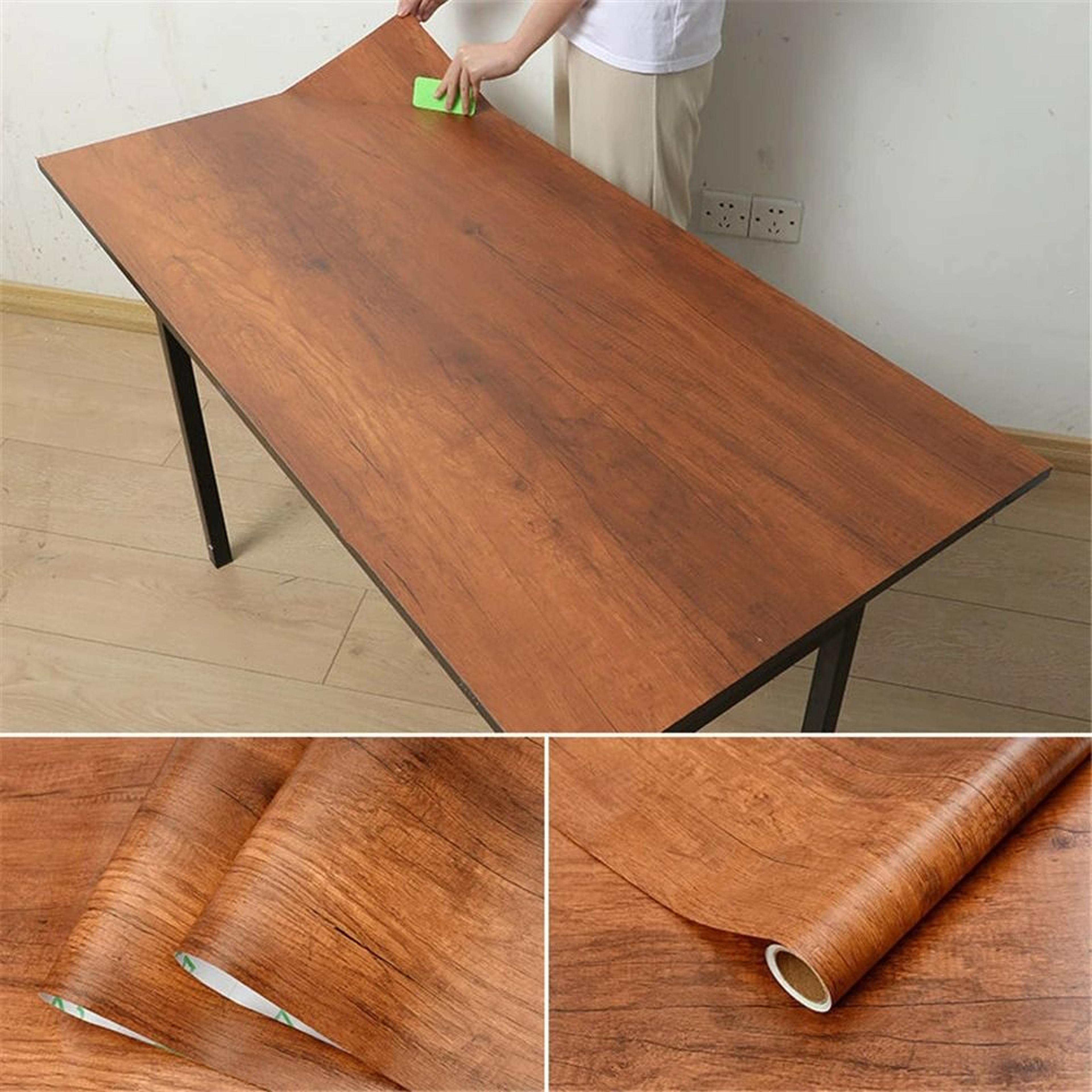 PVC Waterproof SelfAdhesive Wood Grain Decorative Vinyl Film 2
