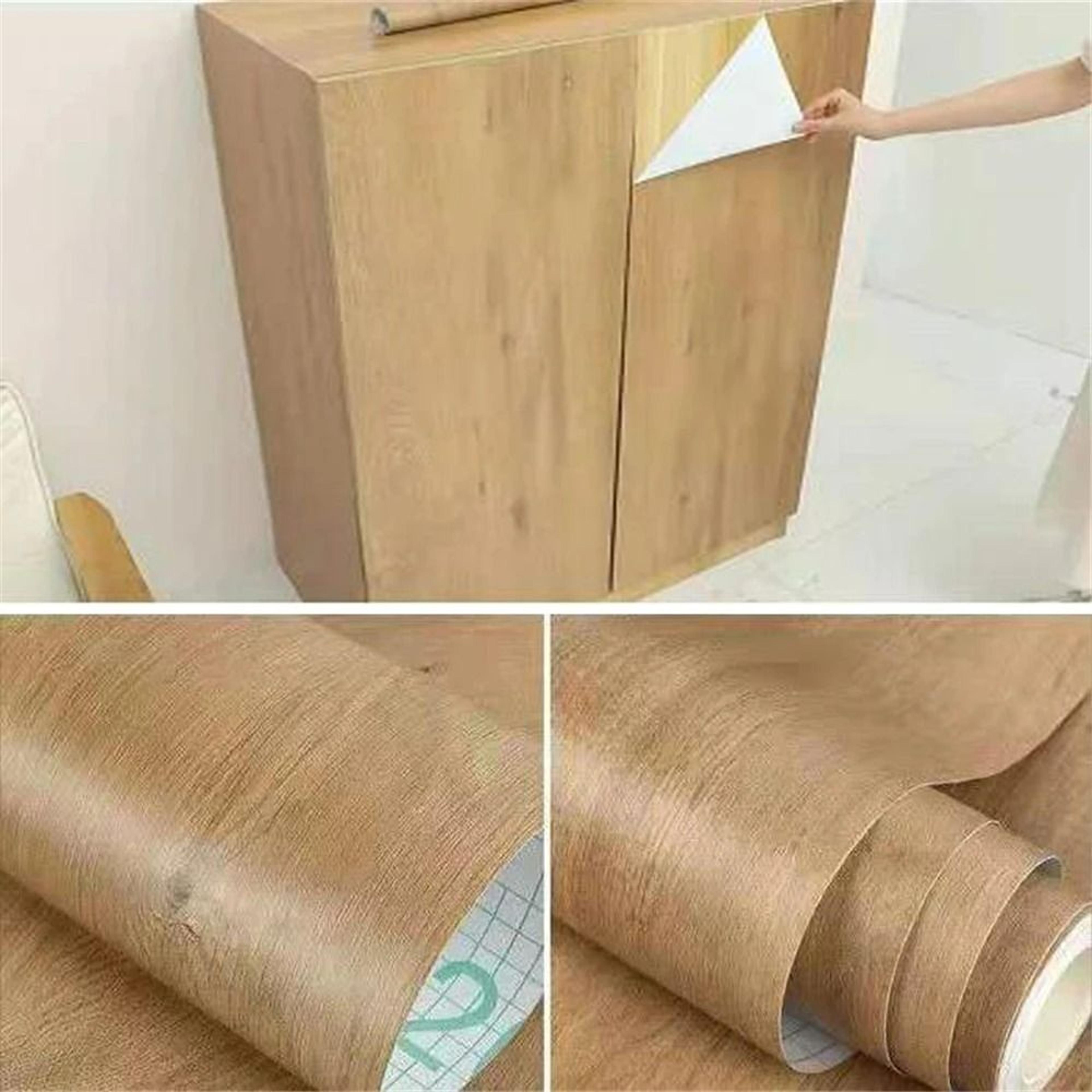 PVC Waterproof SelfAdhesive Wood Grain Decorative Vinyl Film 12