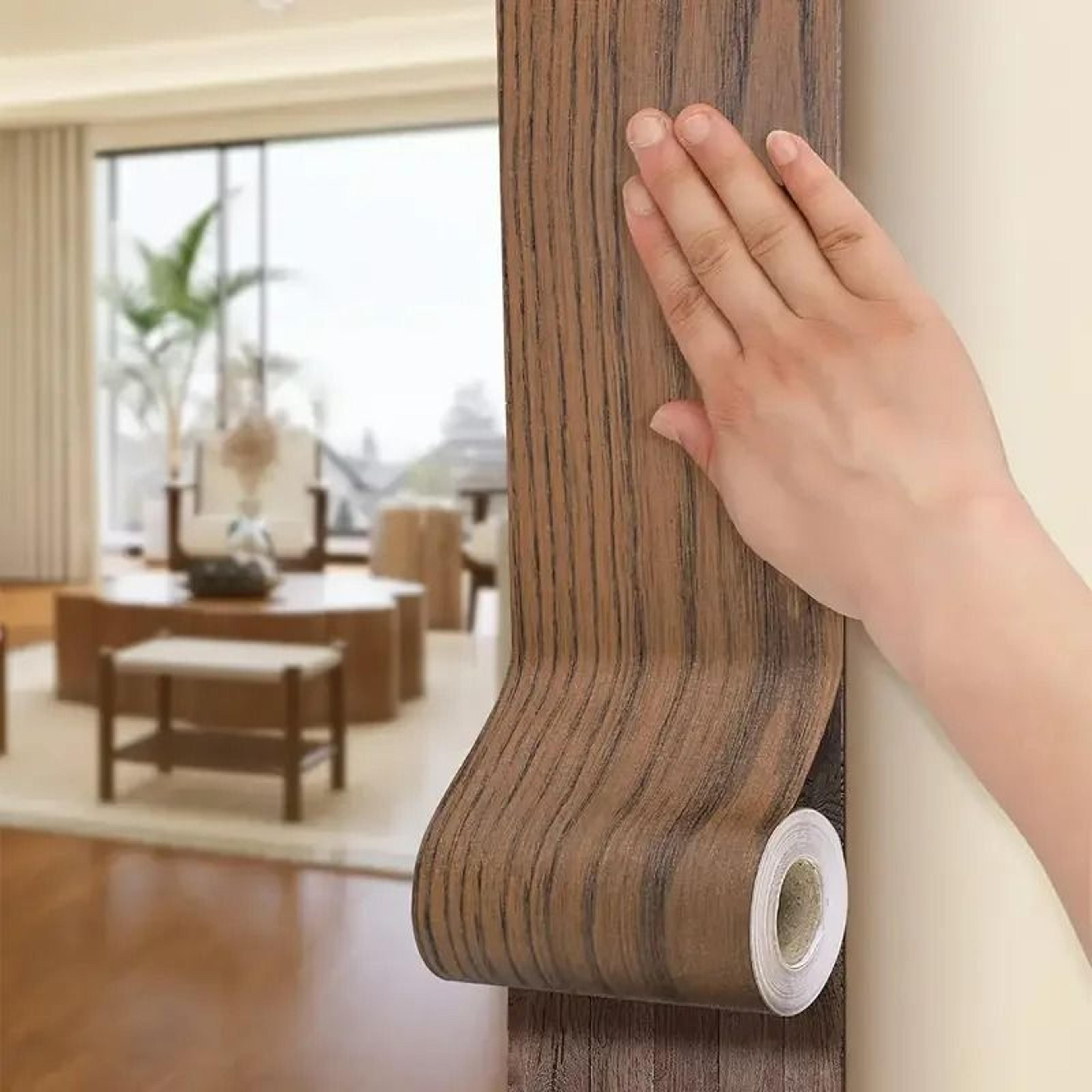 SelfAdhesive Wood Grain Decorative Border  Door Frame Trim Roll 14