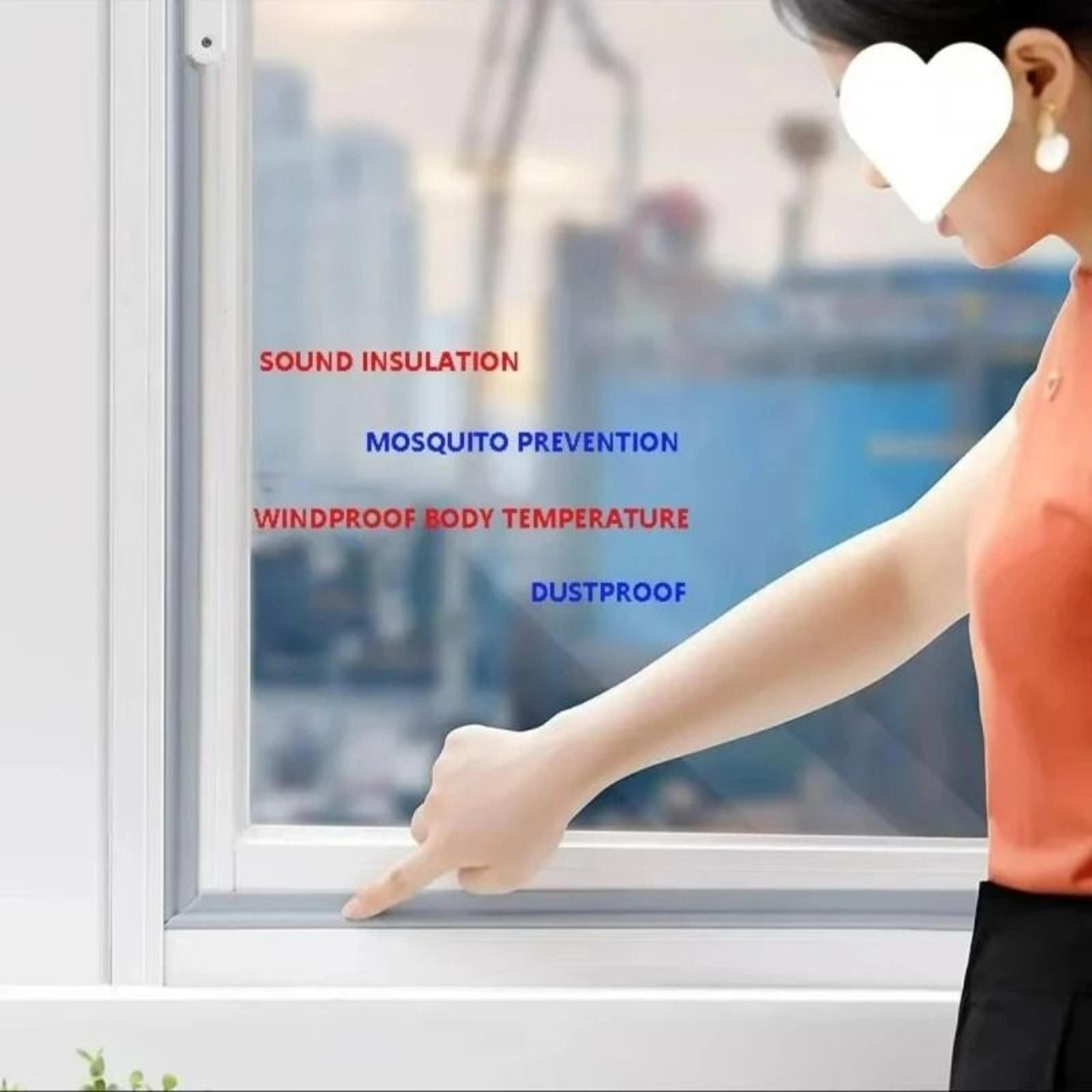 SelfAdhesive Sliding Window Windproof  Soundproof Sealing Strip 4