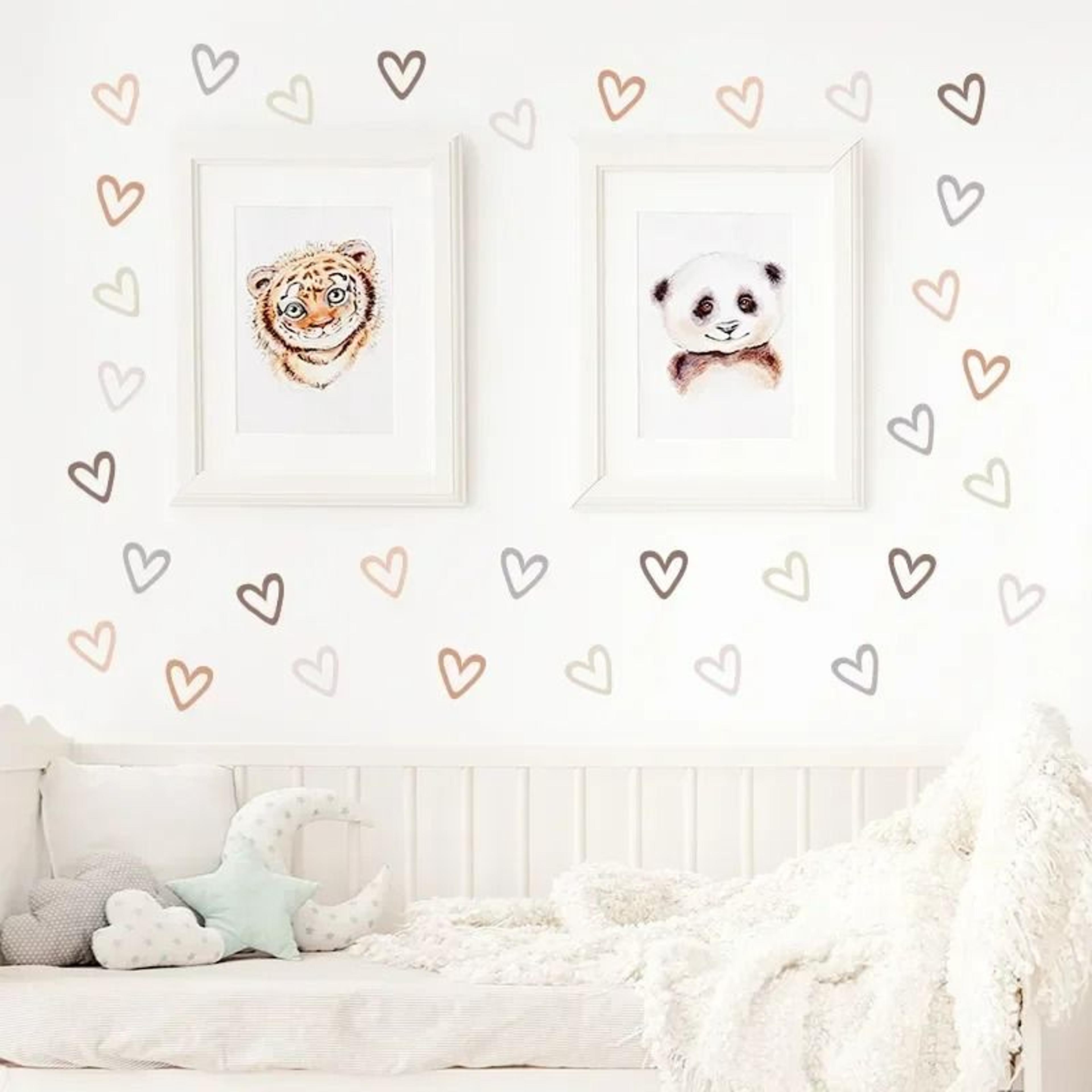 24Piece Heart Wall Sticker Decal Set 4