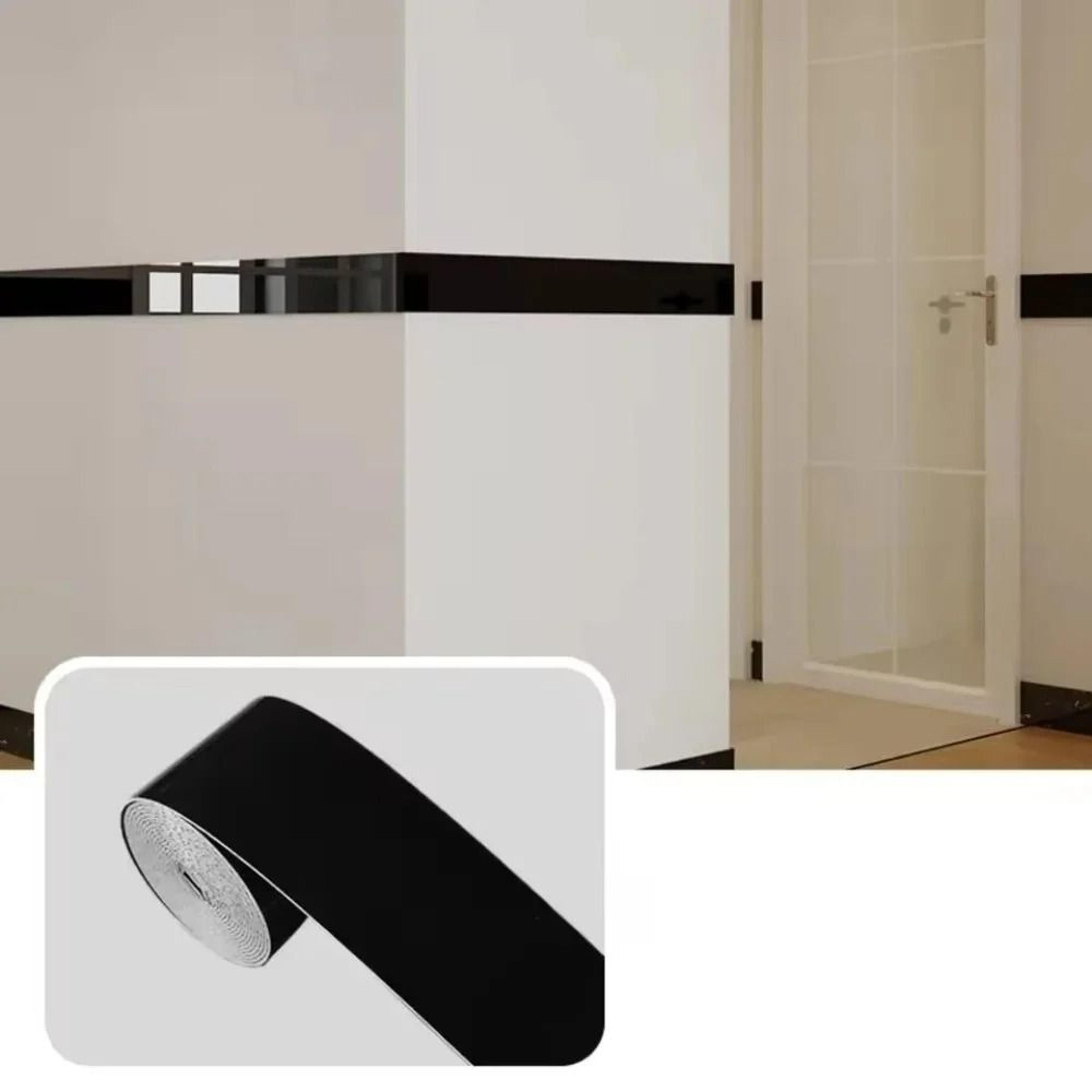 thickened flexible foam self-adhesive wall trim & baseboard strip