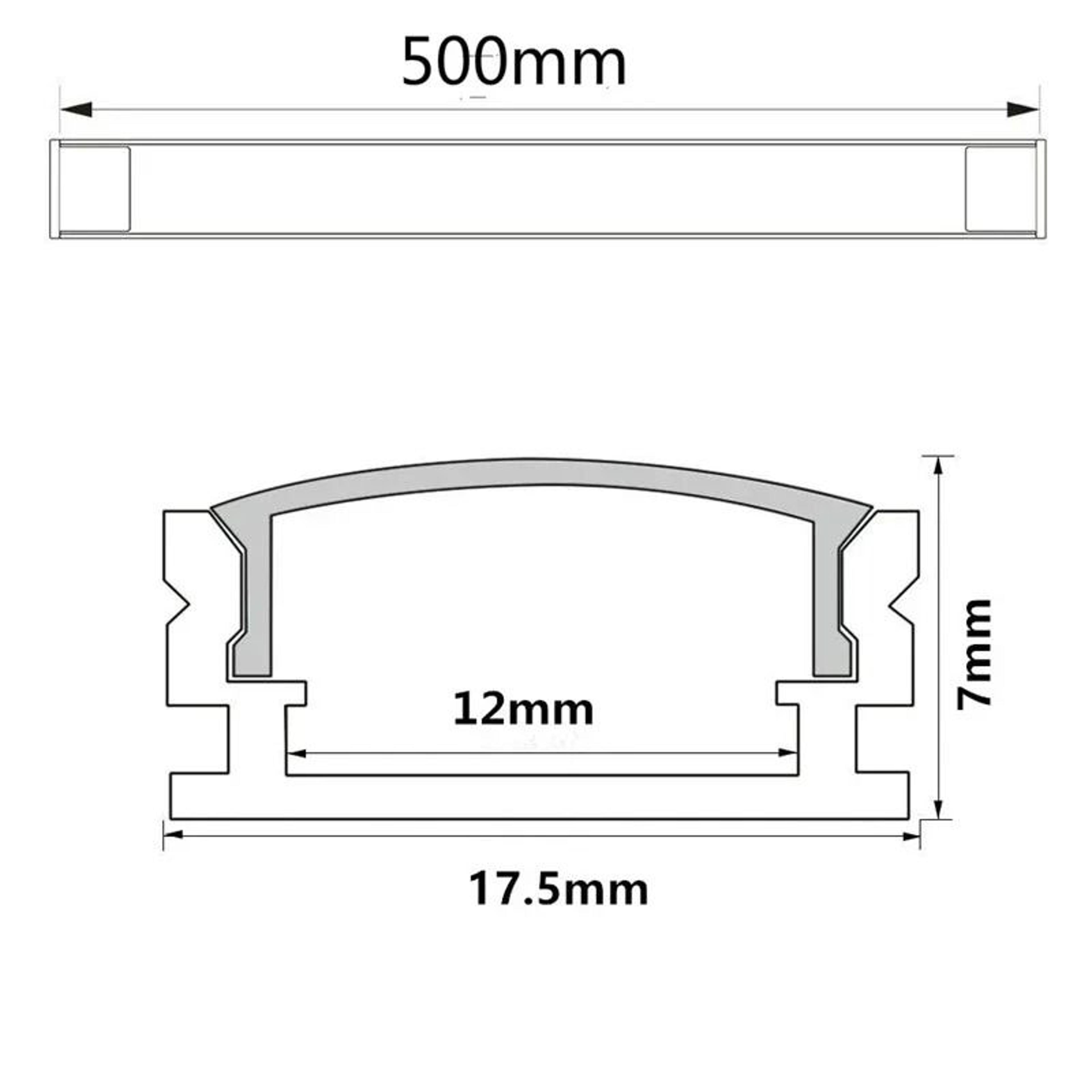 10Pack 33 Ft UVShape Aluminum LED Channel Profile Set 3