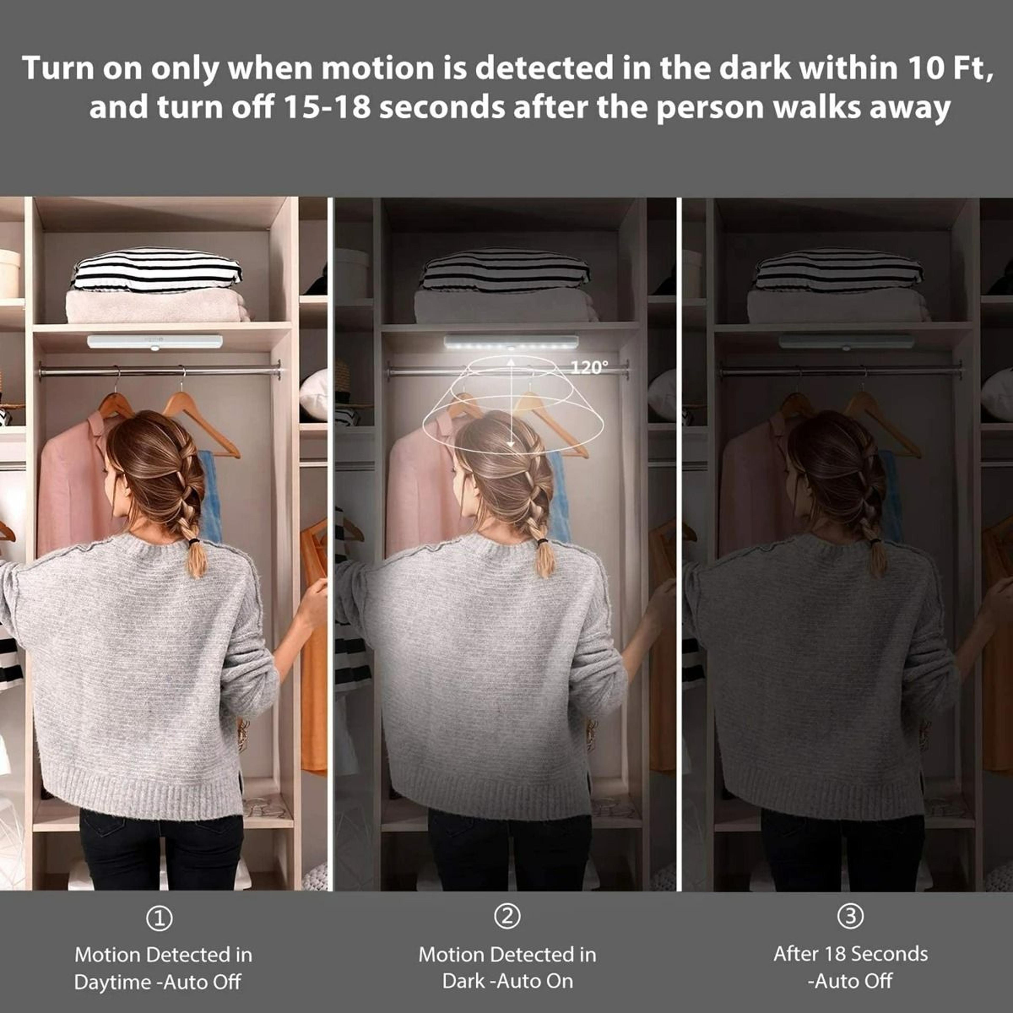Wireless Motion Sensor LED Cabinet  Closet Light Bar 6