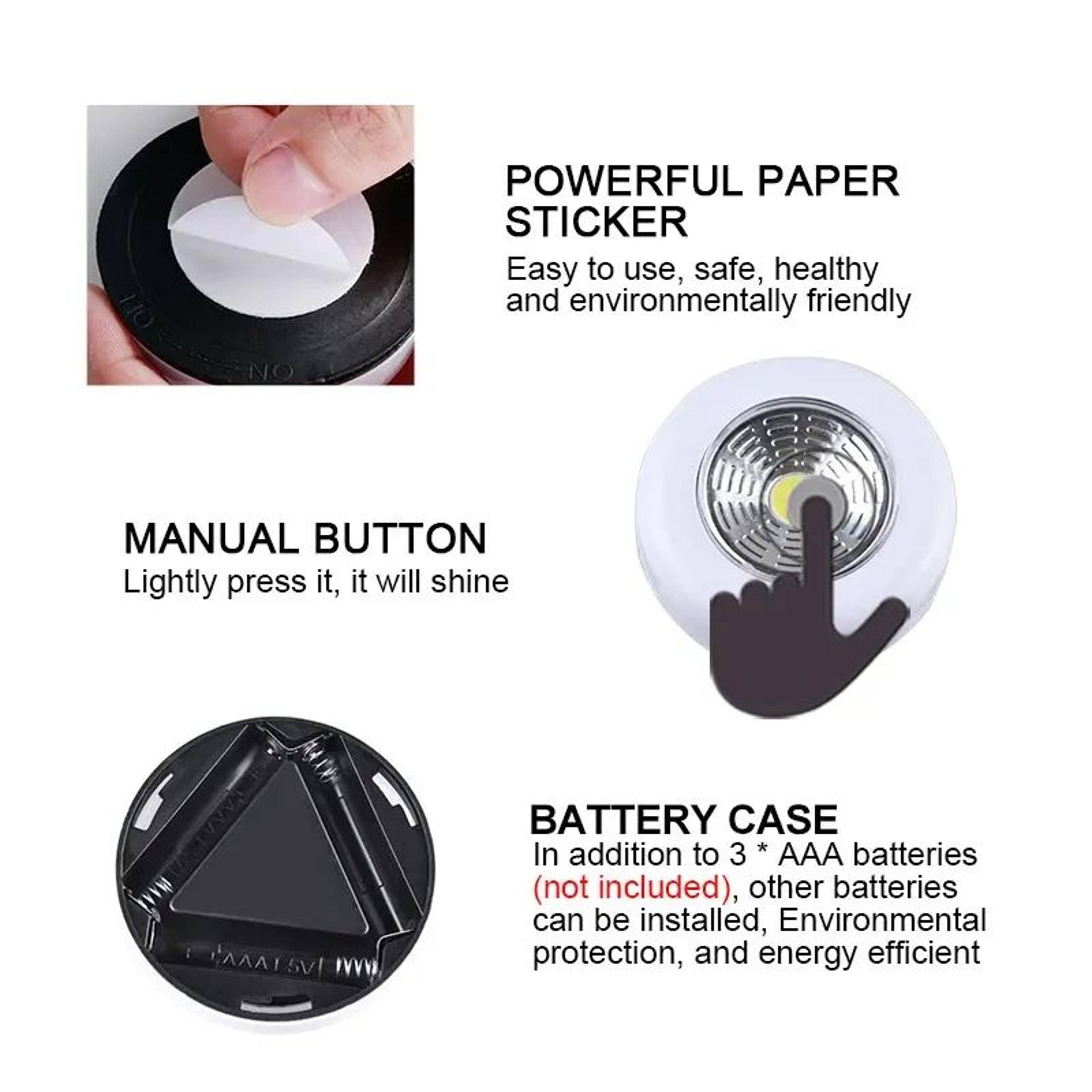 COB LED StickOn Touch Puck Light 4