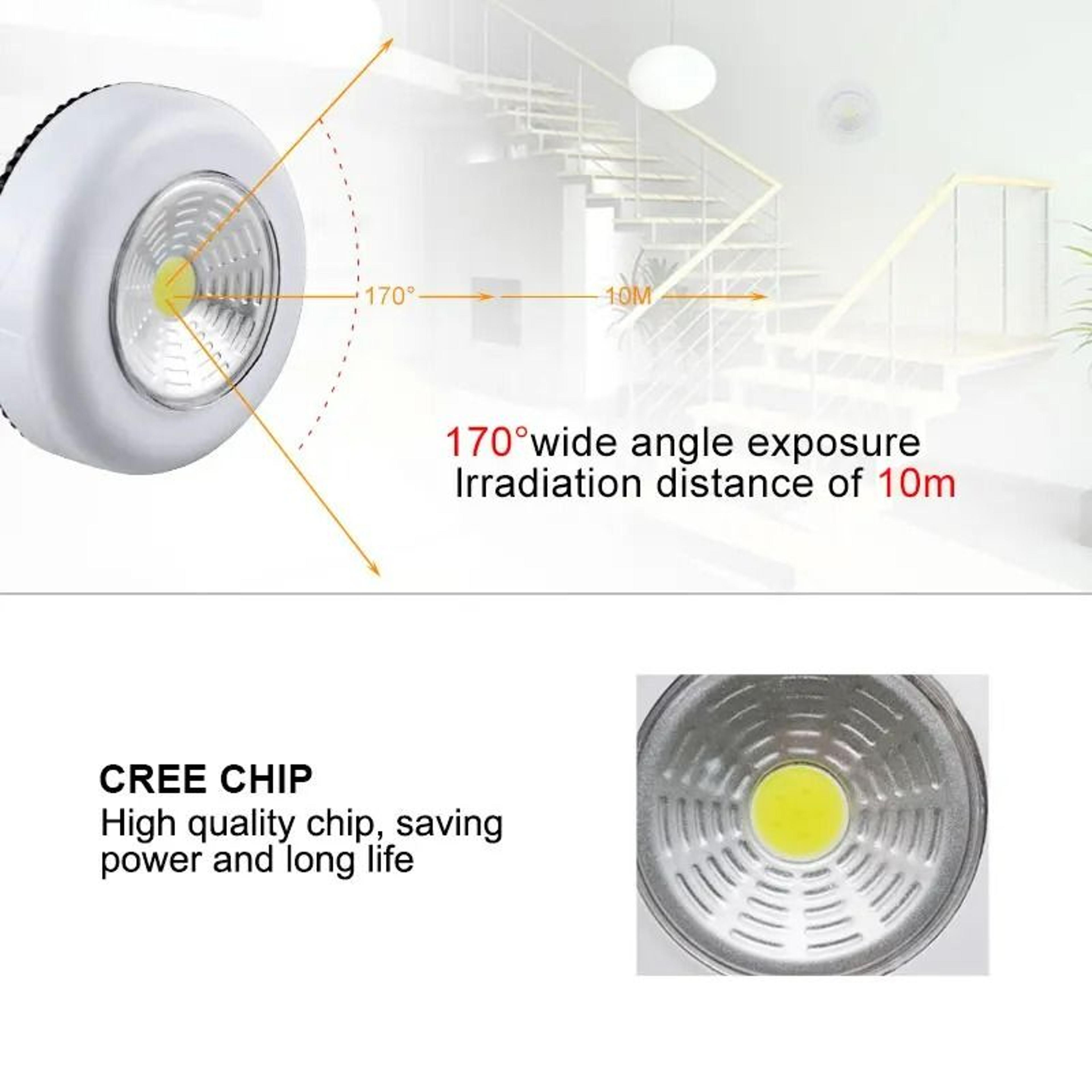COB LED Round Touch Night Light 4