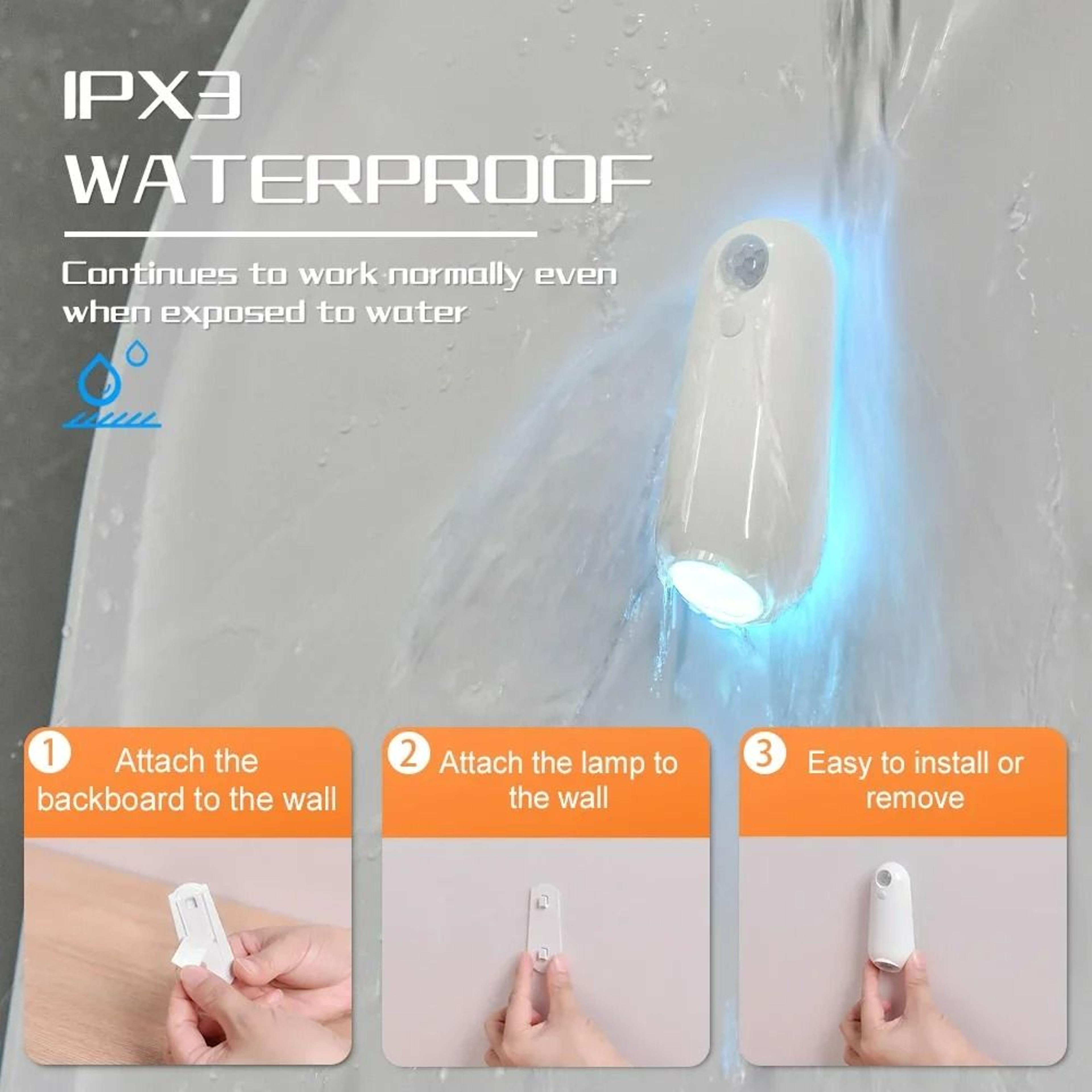 Rechargeable 7Color Motion Sensor LED Toilet Bowl Light 2