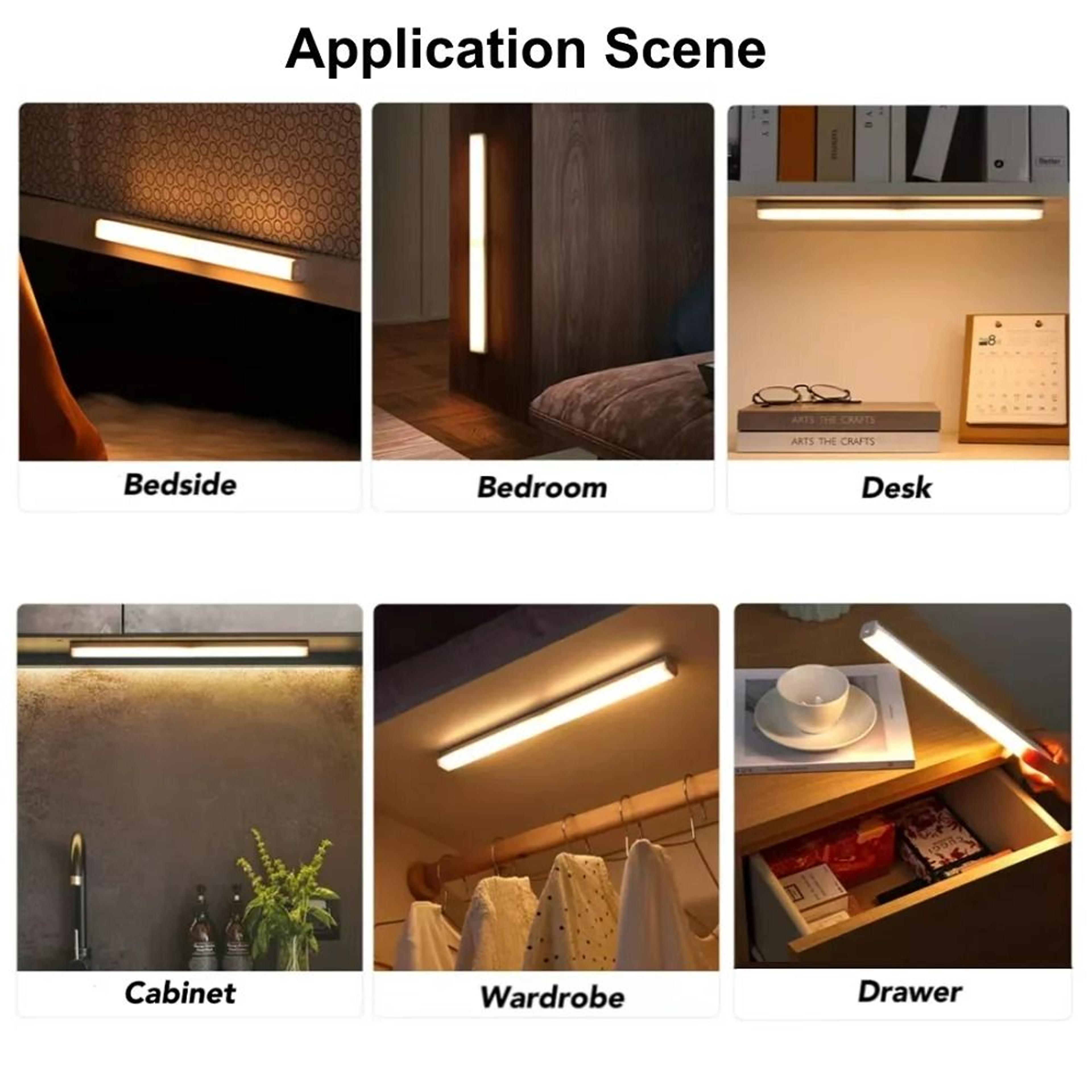 USB Rechargeable Motion Sensor LED Cabinet Light Bar 6