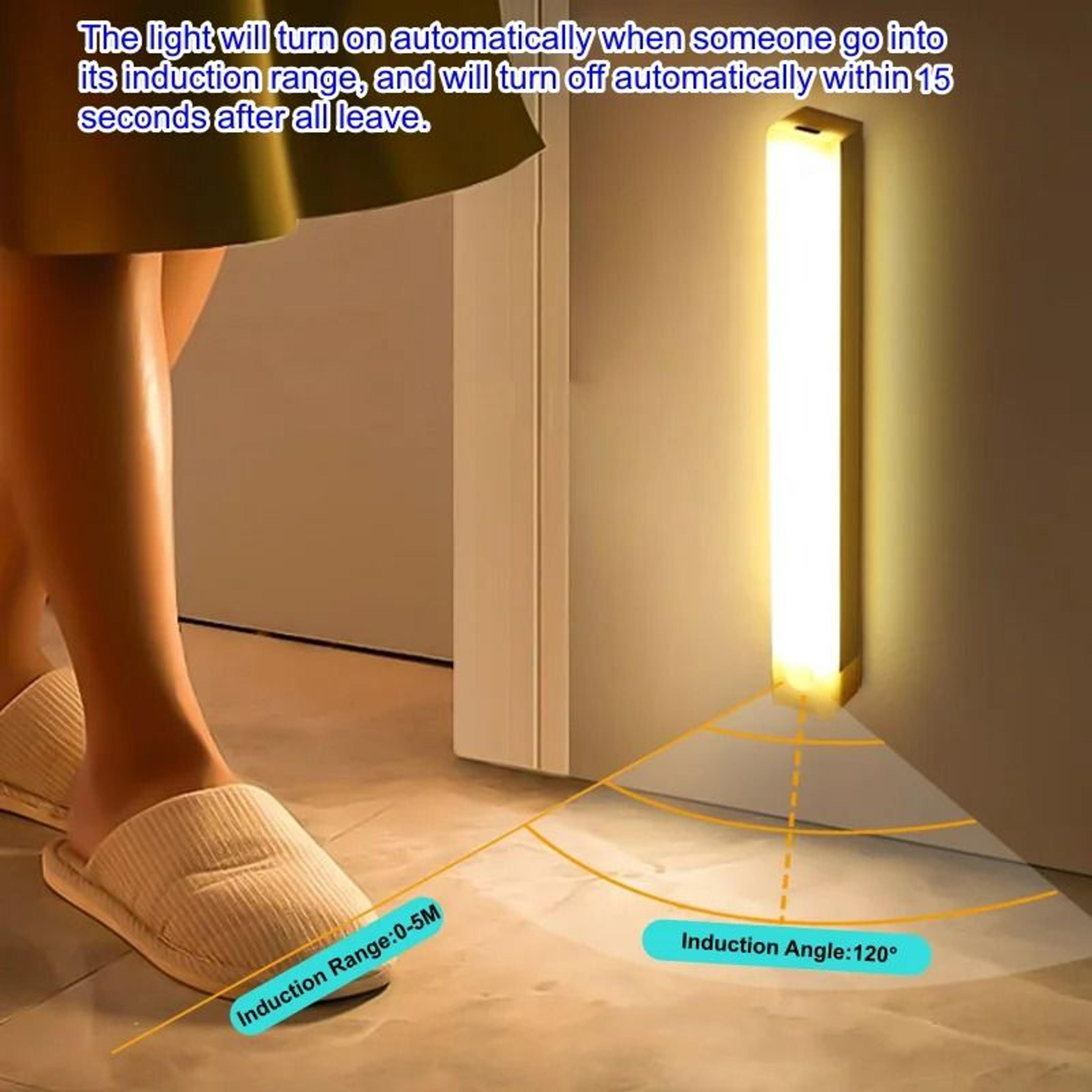 USB Rechargeable Motion Sensor LED Cabinet Light Bar 5