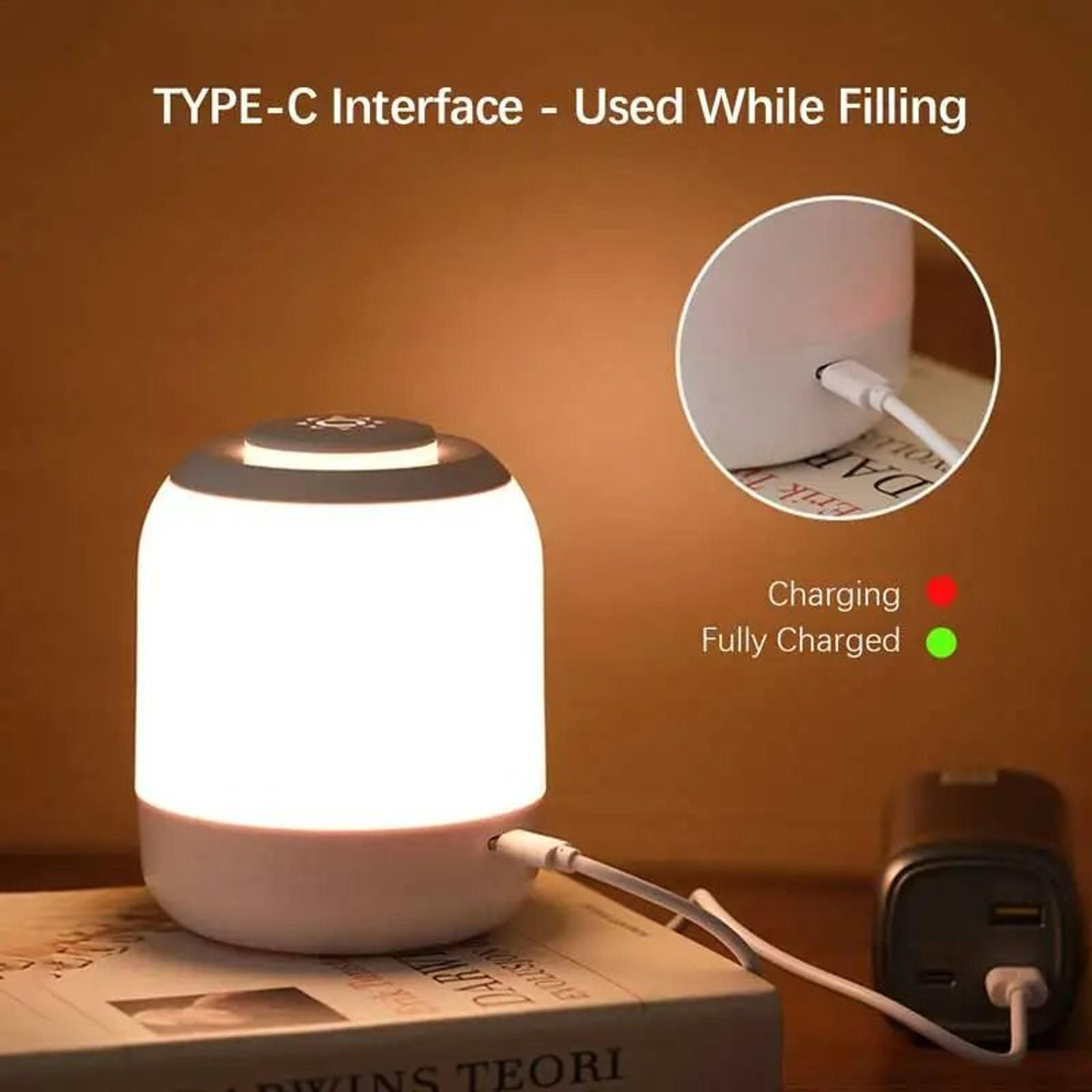Rechargeable Portable LED Table Lamp  Bedside Night Light 3