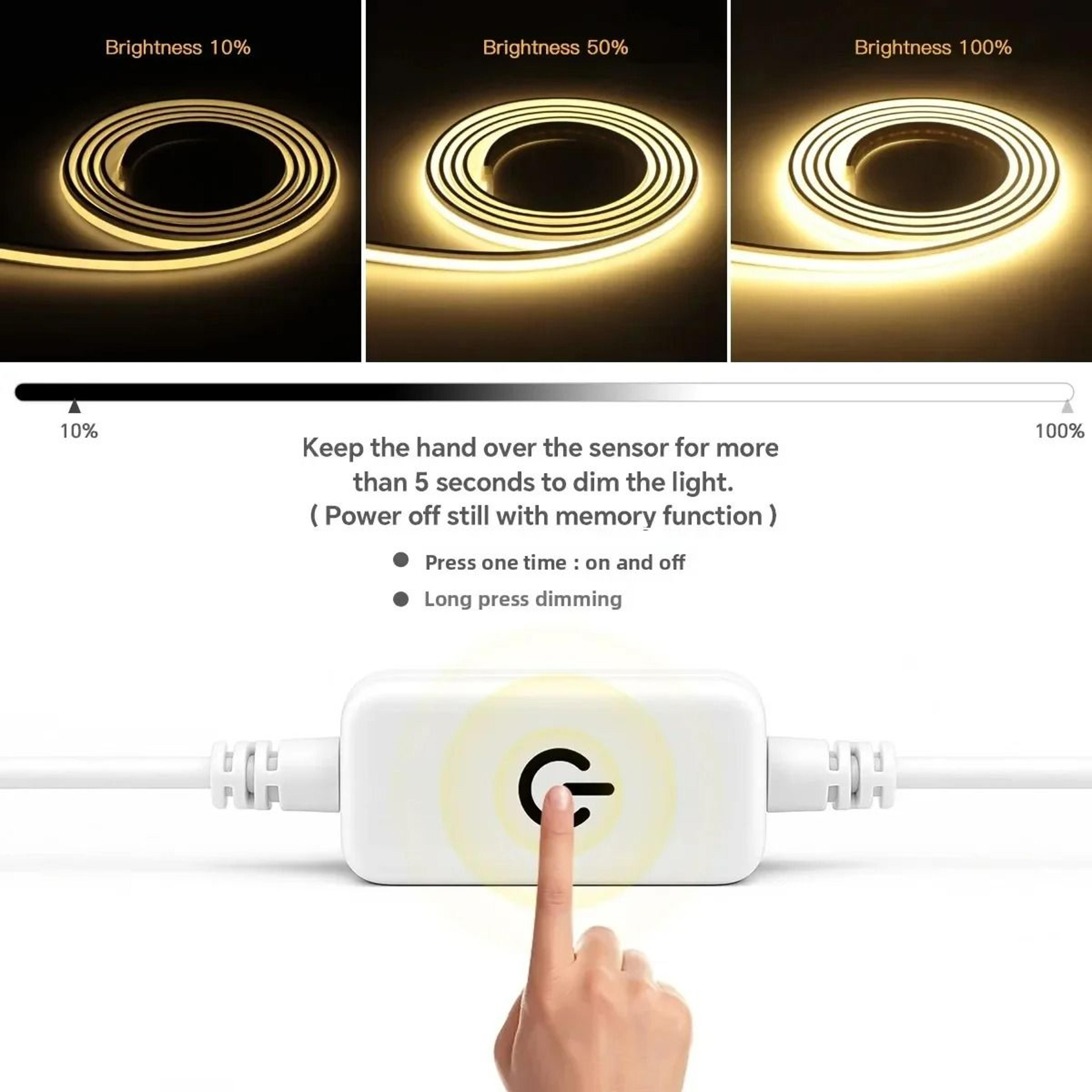 DC24V Solid COB Silicone Neon LED Strip Light Kit 2
