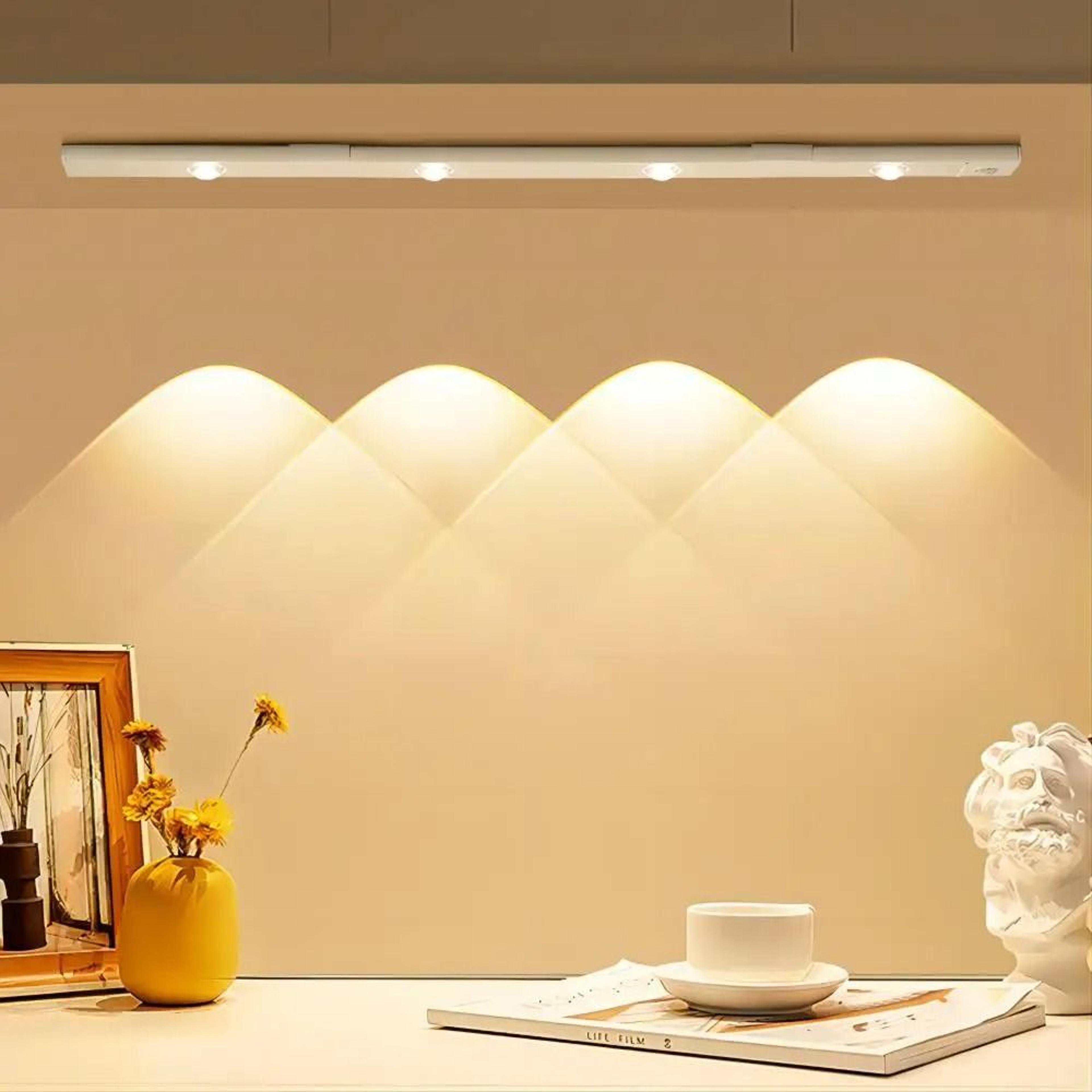ultra-thin usb rechargeable motion sensor led cabinet light bar