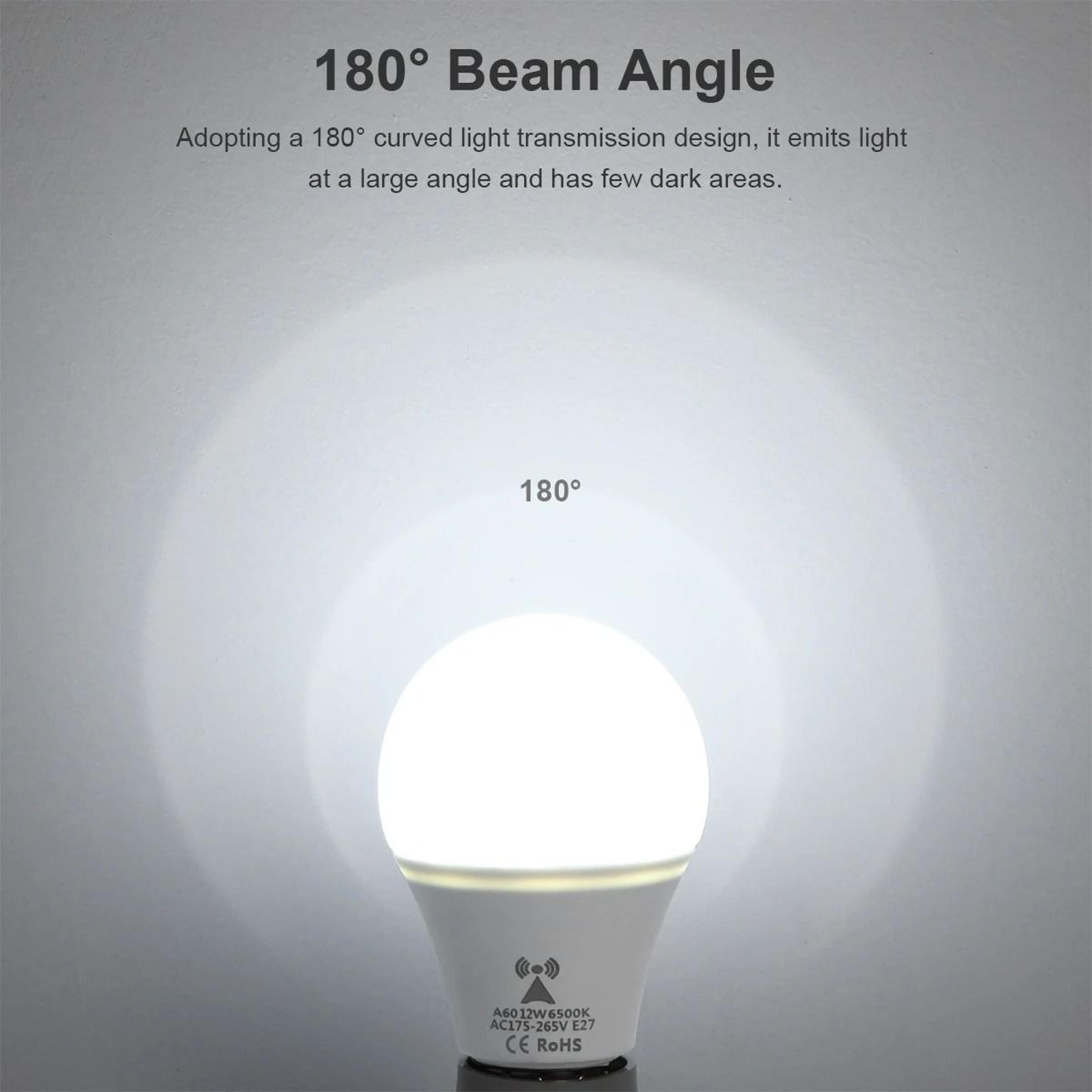 E27 12W Radar Motion Sensor LED Globe Light Bulb 2