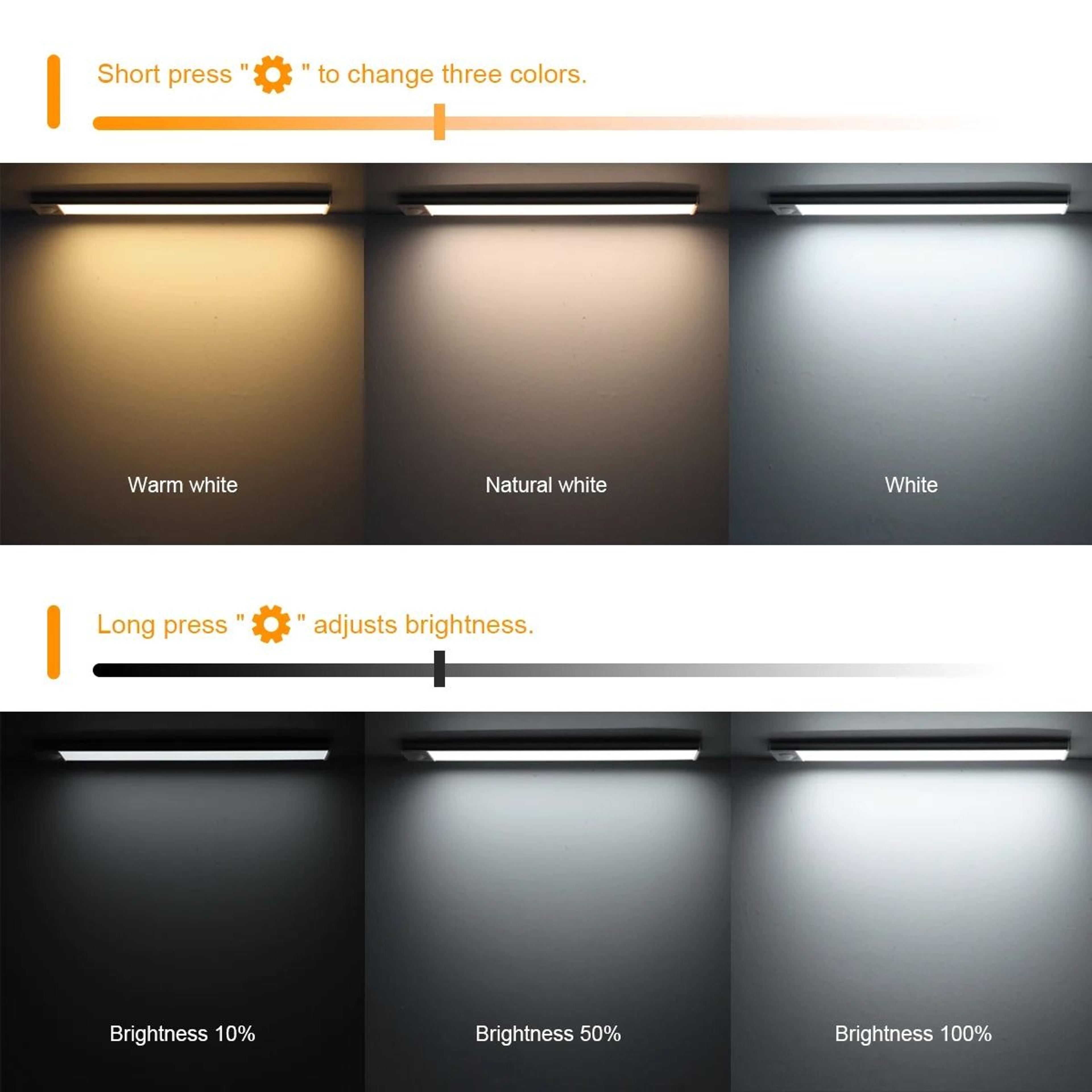 Dimmable Wireless Motion Sensor LED Cabinet Light Bar 6