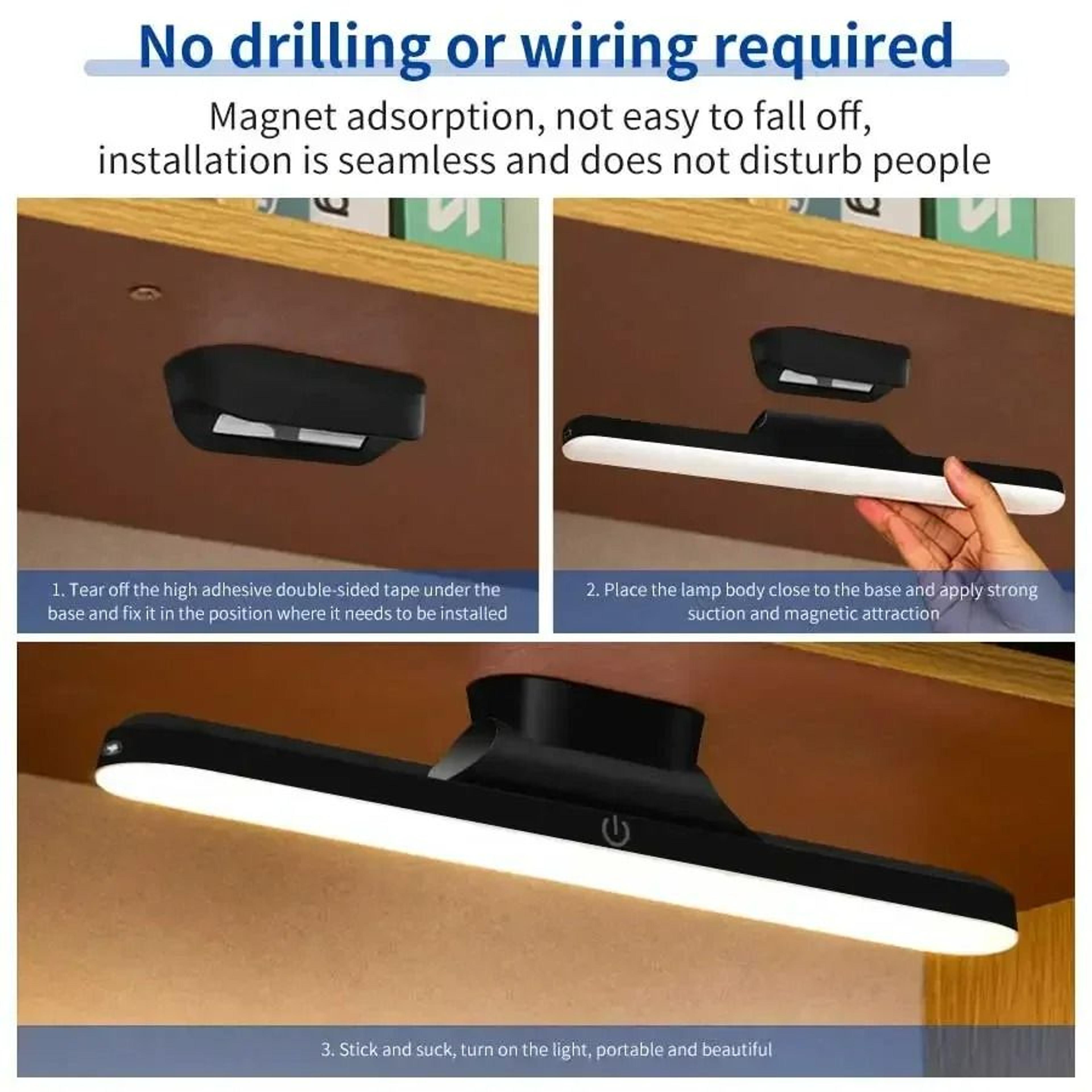 3Color Touch Switch Rechargeable Cabinet  Mirror Light Bar 6