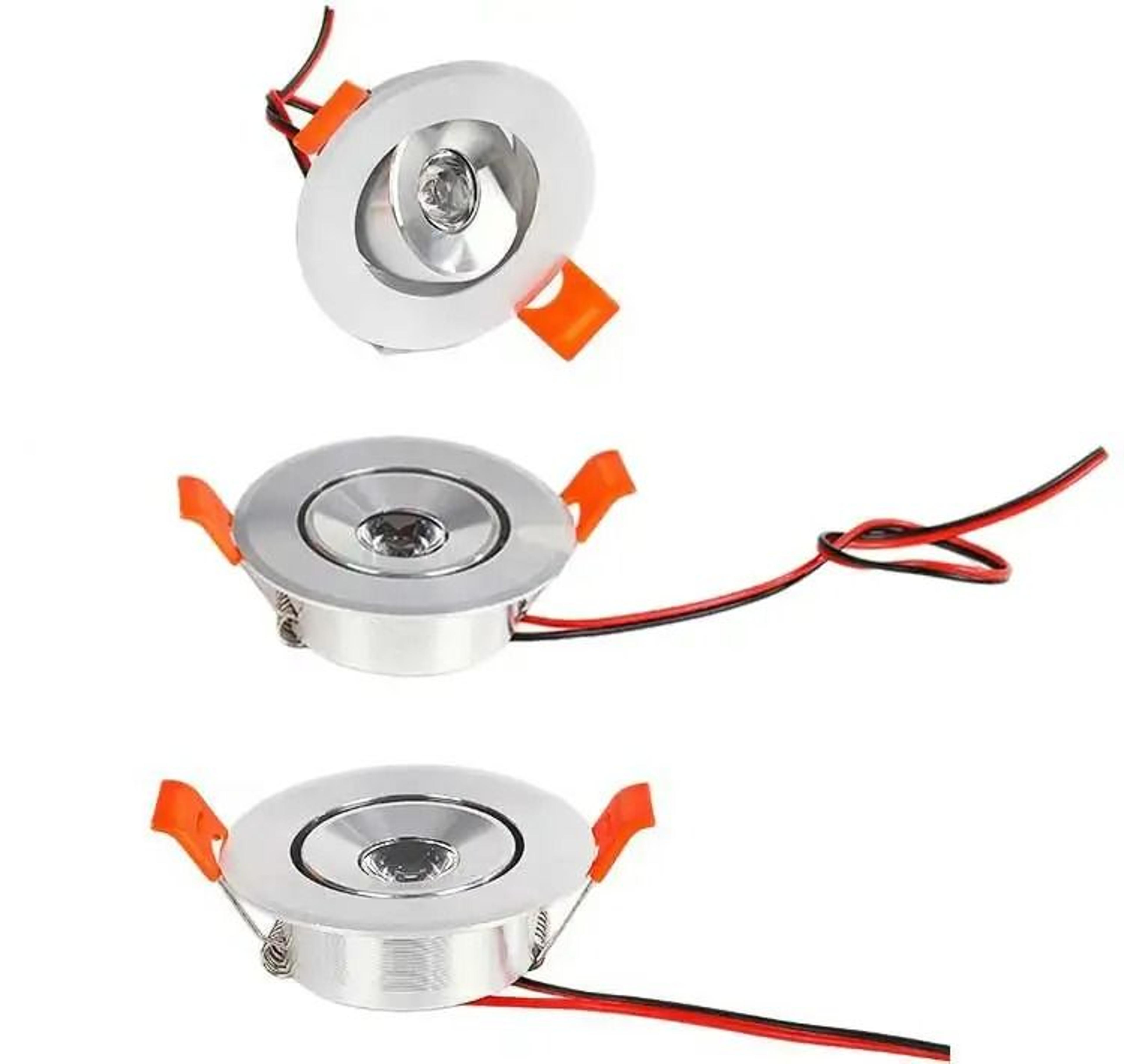4Pack DC 12V Recessed LED Puck Lights 3W For 50mm55mm Cutout 3