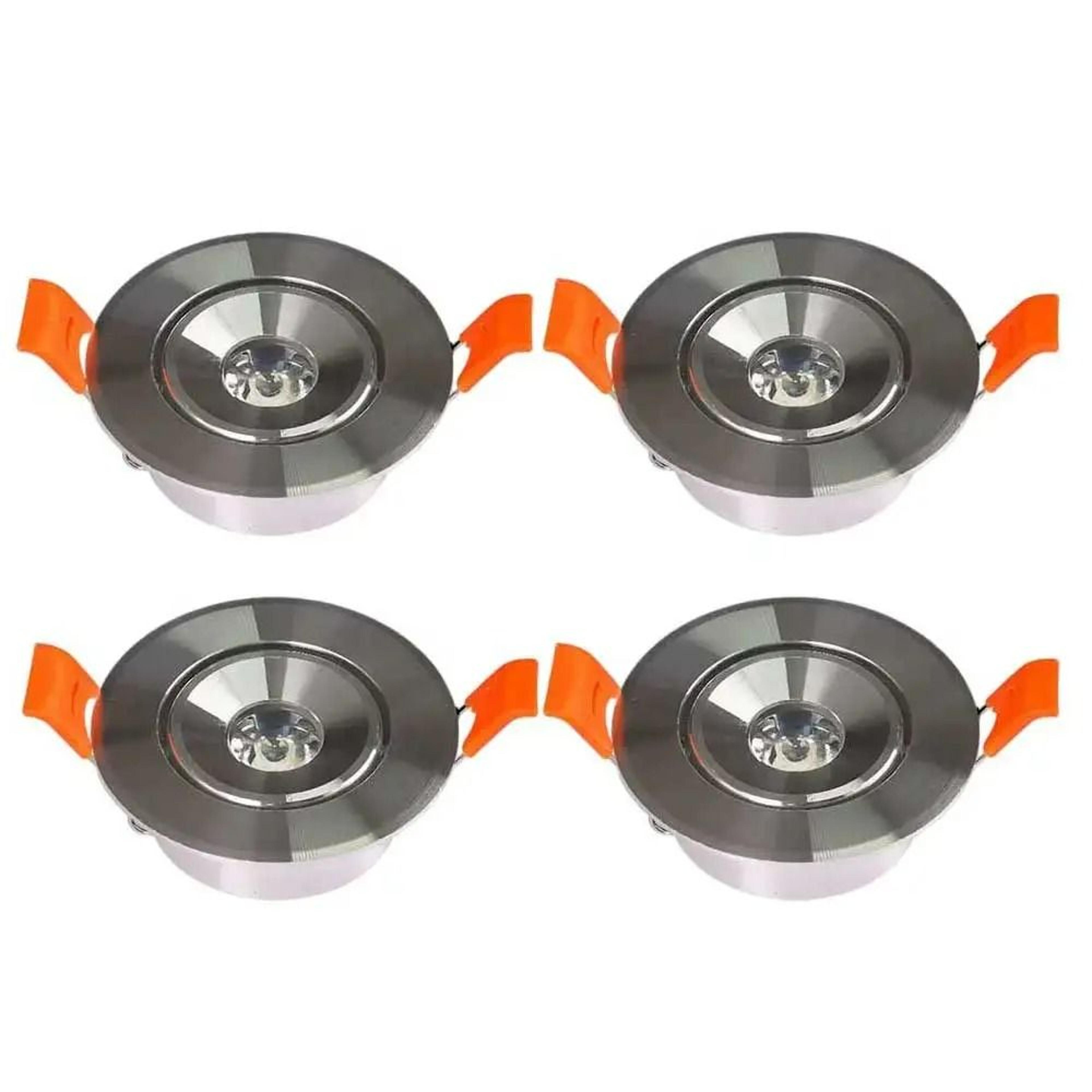4Pack DC 12V Recessed LED Puck Lights 3W For 50mm55mm Cutout 1