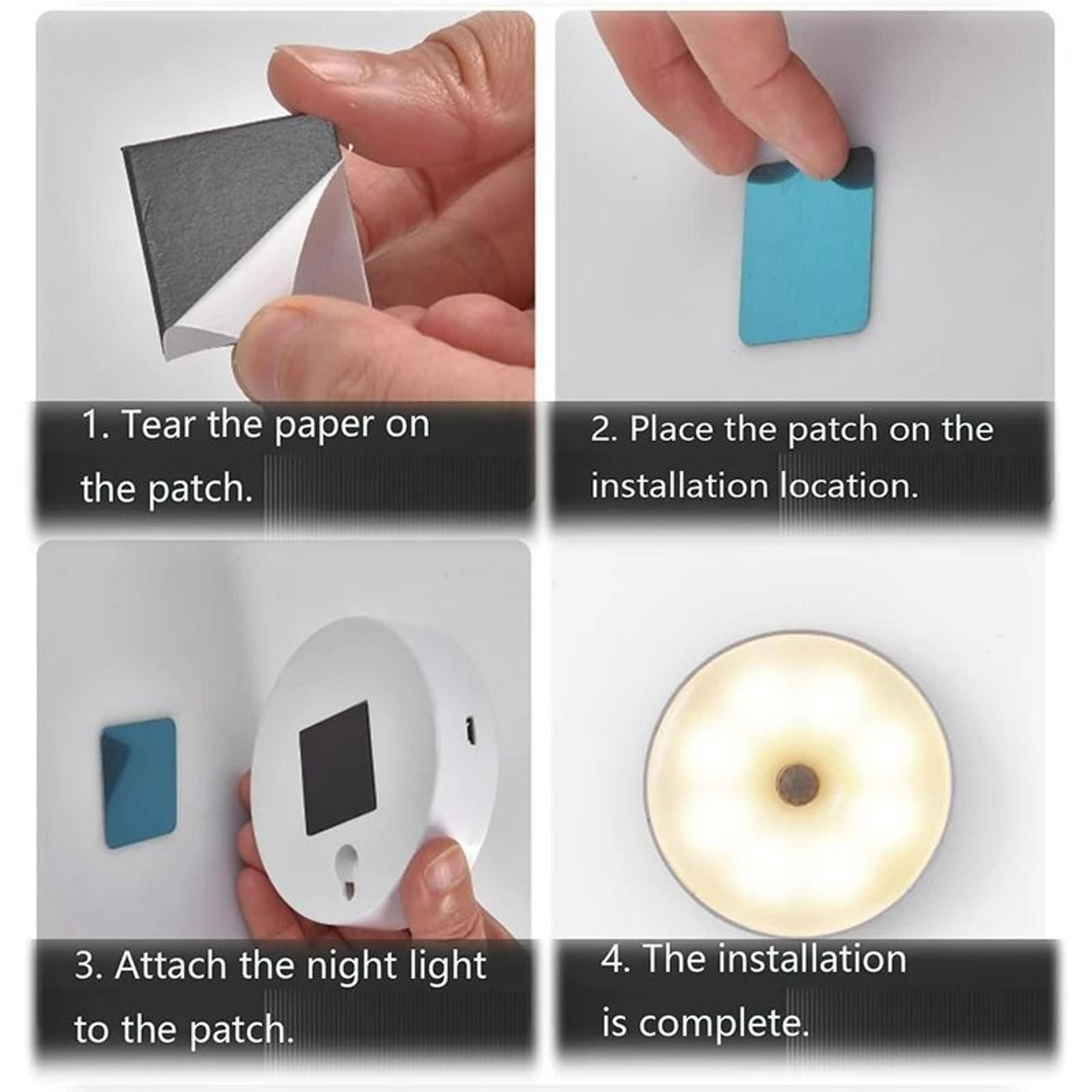 Rechargeable LED Motion Sensor Wall Light Magnetic Base Night Lamp 4