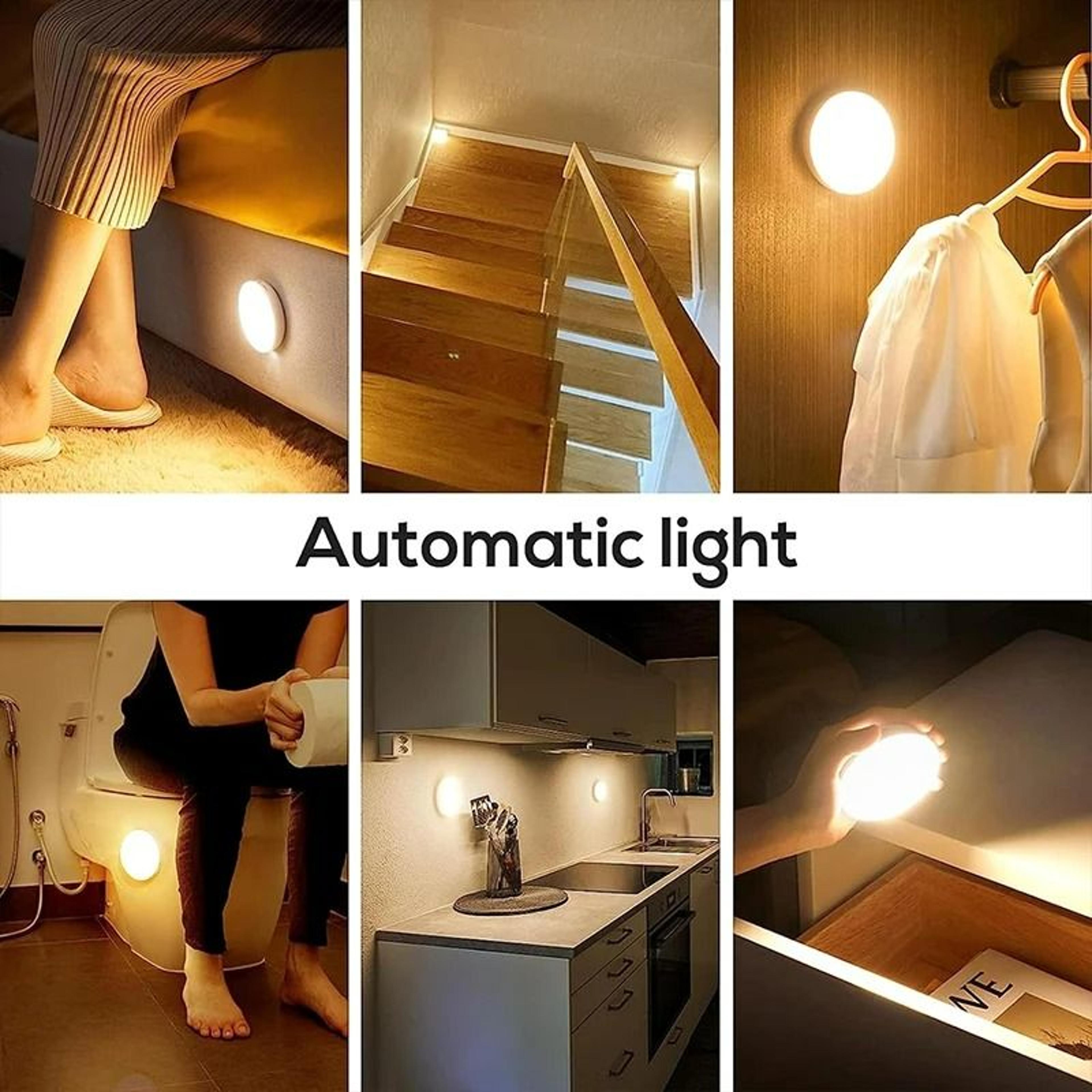 Rechargeable LED Motion Sensor Wall Light Magnetic Base Night Lamp 2