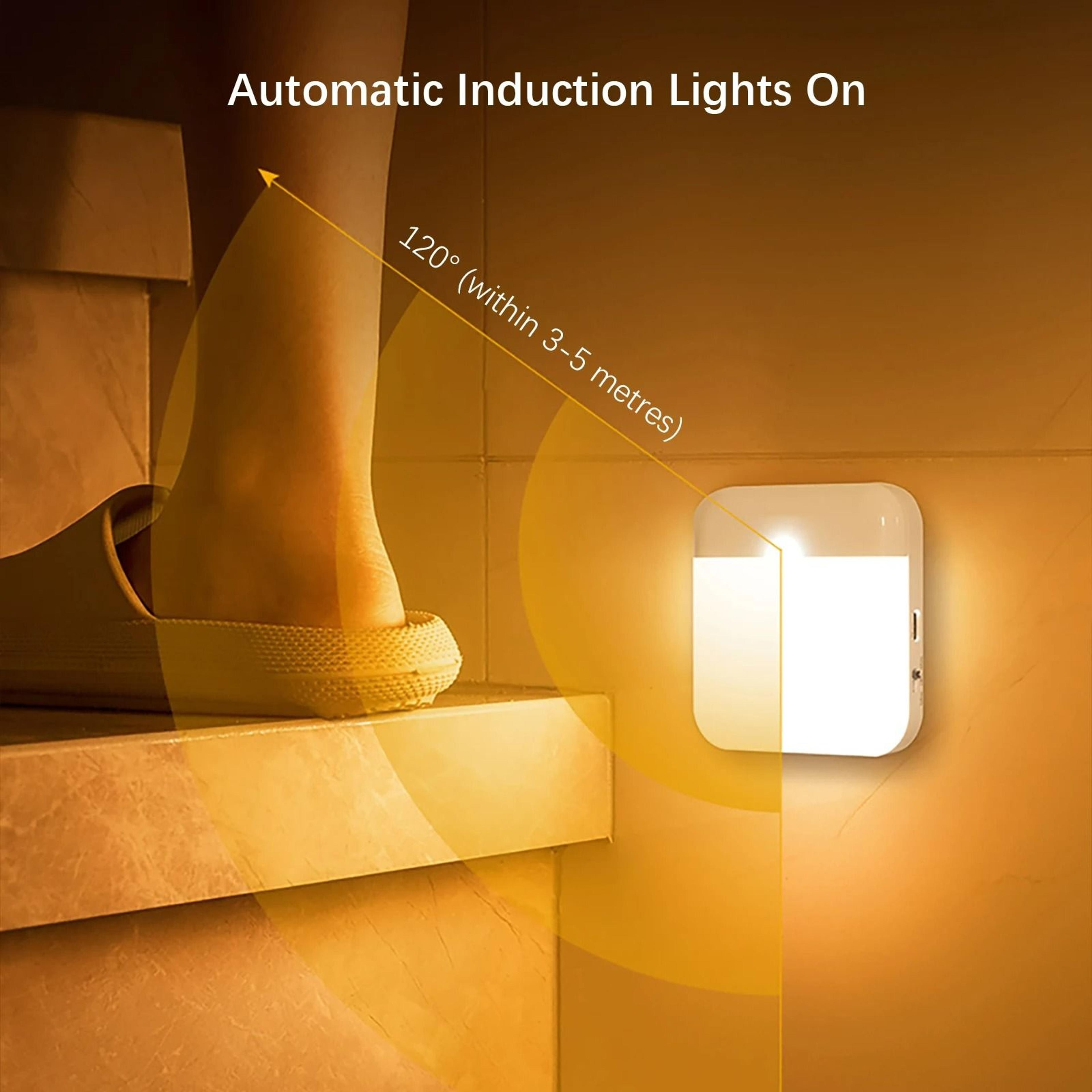 Wireless USBC Motion Sensor LED Closet Light Rechargeable Wall Night Lamp 2