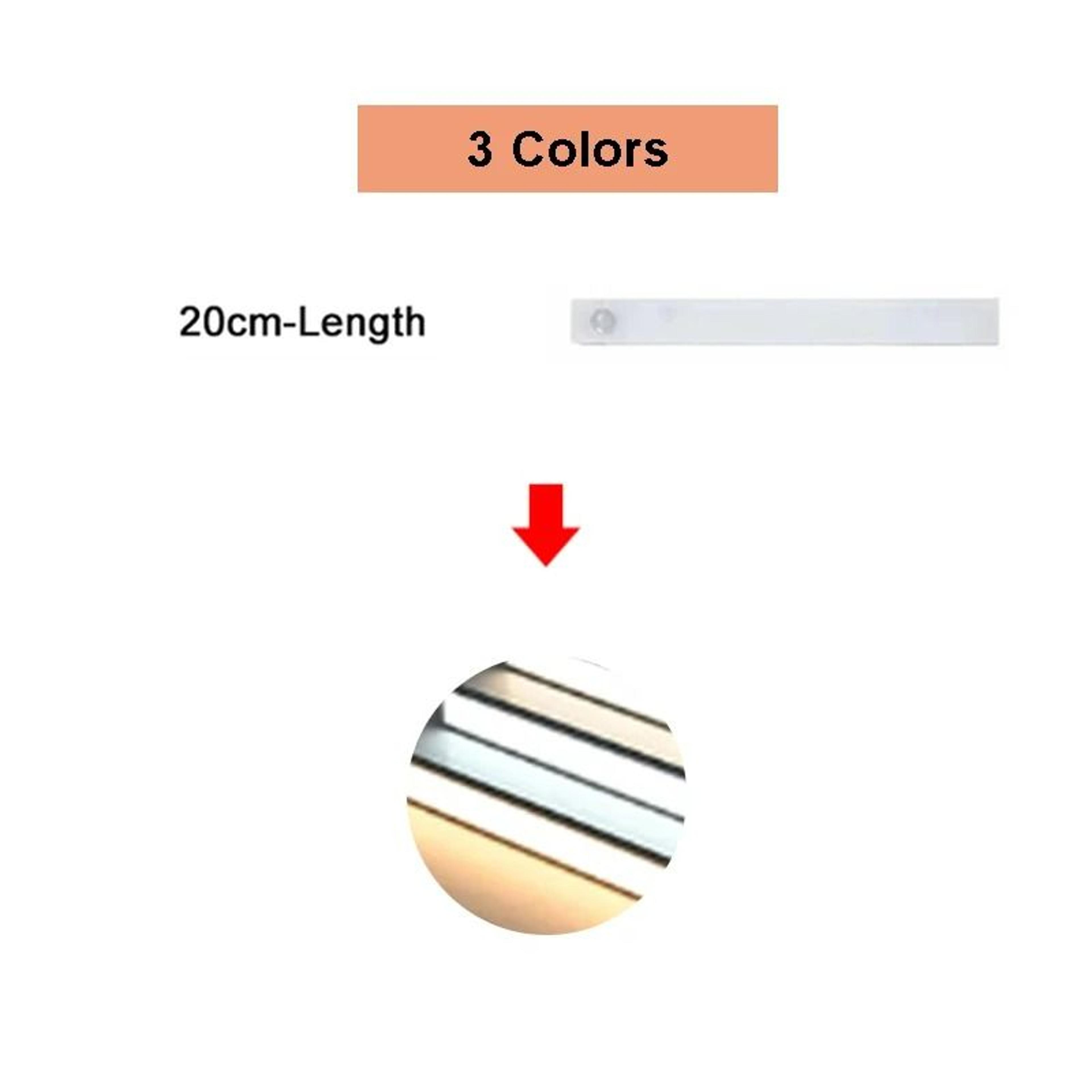 Rechargeable LED Motion Sensor Under Cabinet Light Magnetic Wall Bar Lamp 17