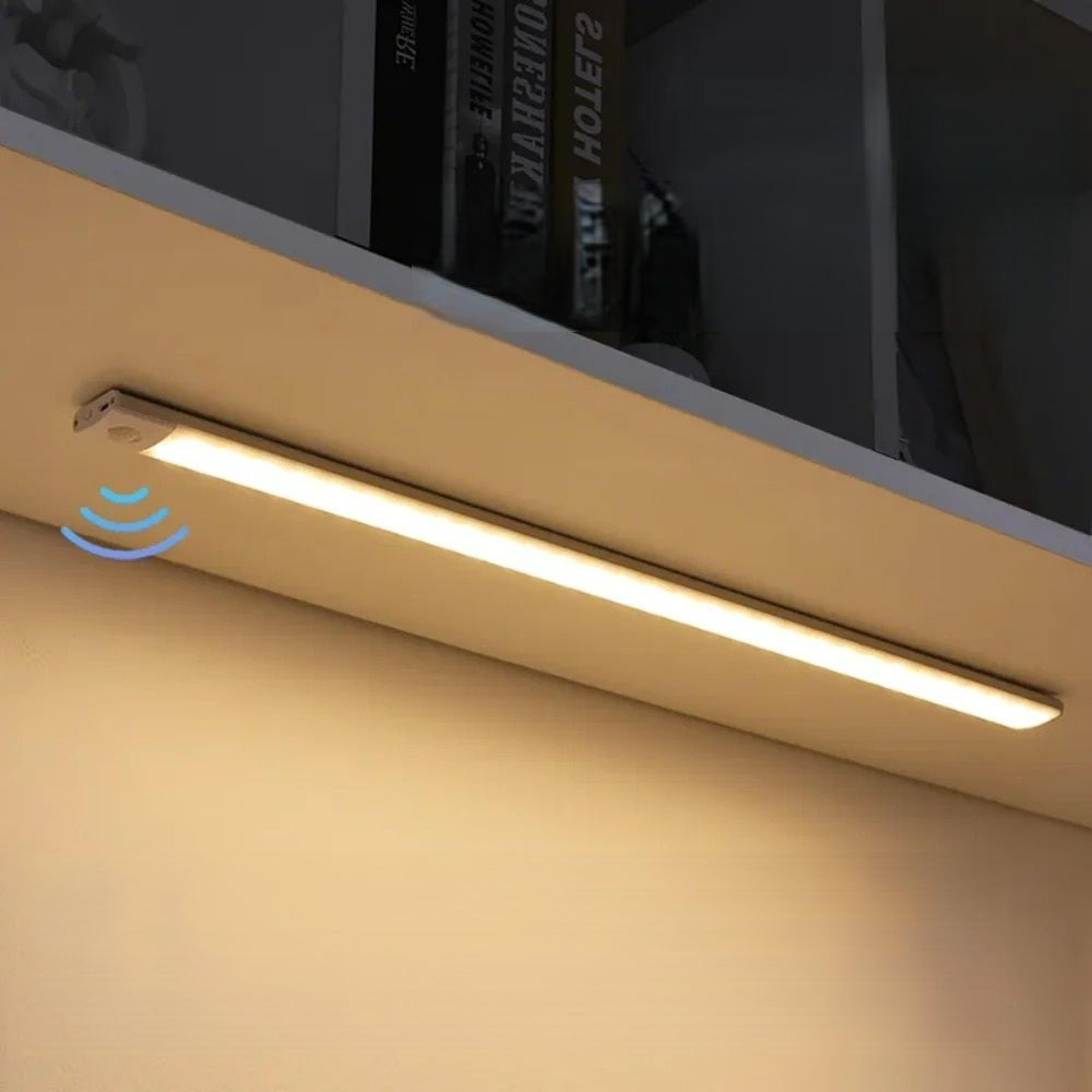 wireless motion sensor led under cabinet light bar usb rechargeable wall lamp