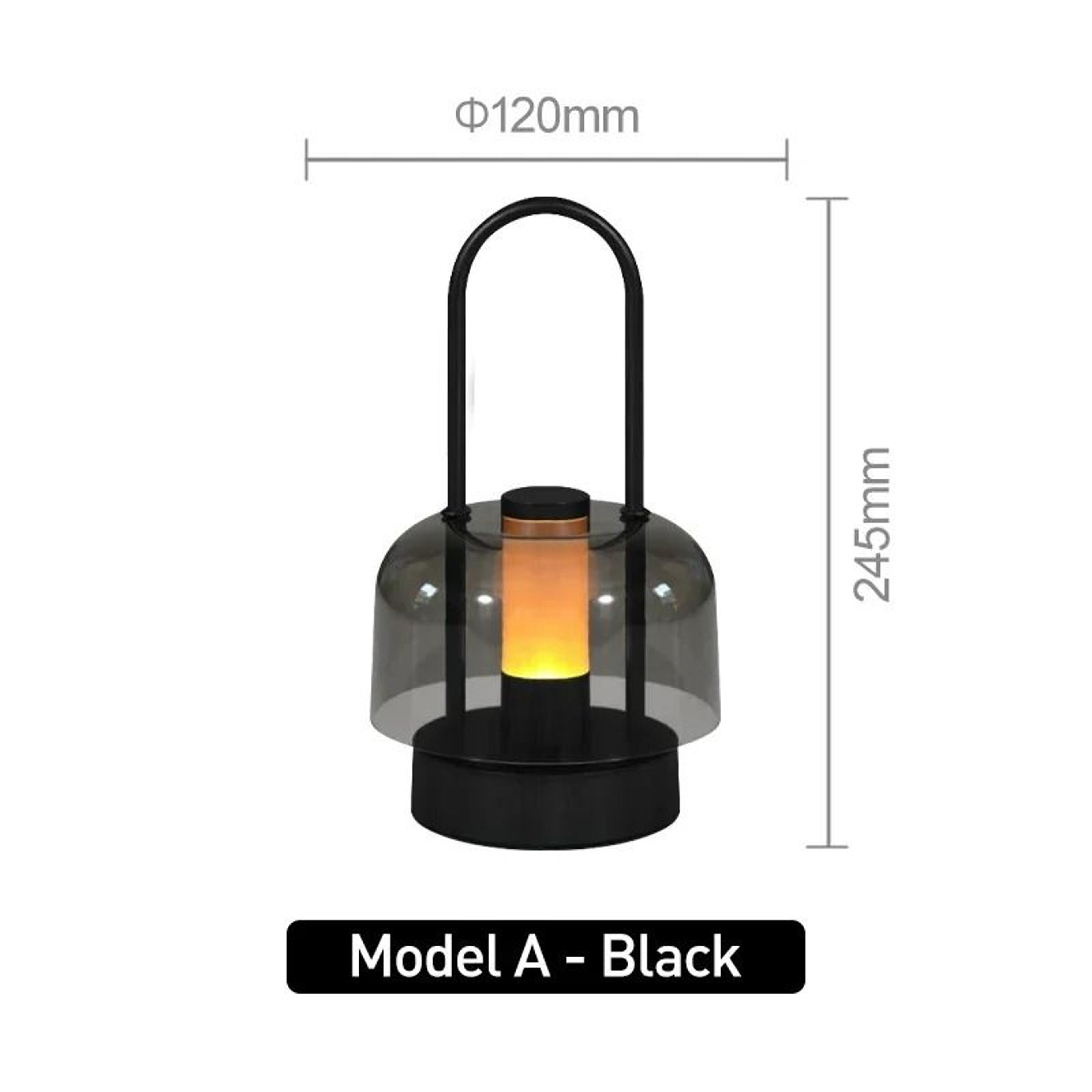 Modern Retro Nordic Rechargeable Desk Lamp Wireless Table  Camping Night Light 9