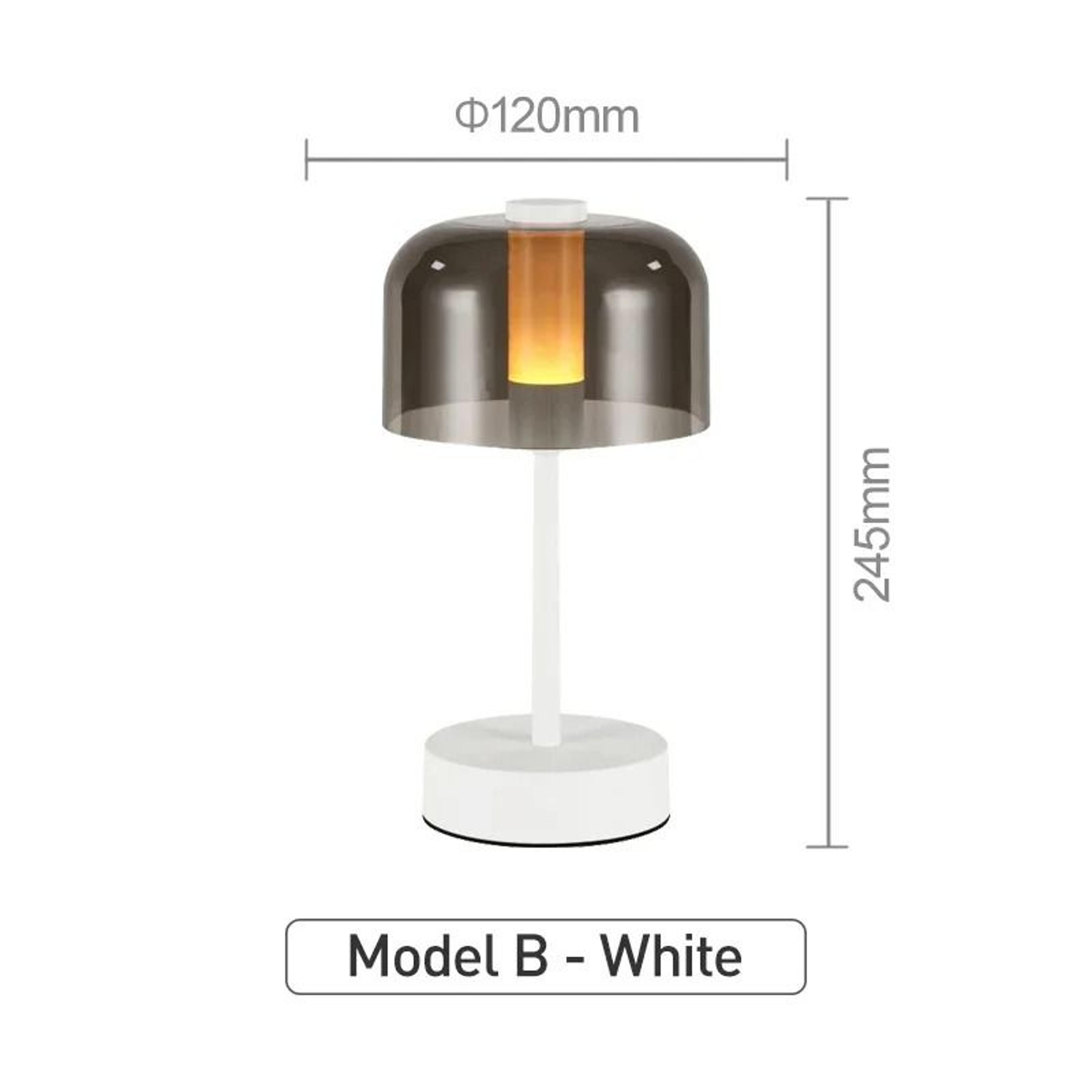 Modern Retro Nordic Rechargeable Desk Lamp Wireless Table  Camping Night Light 7