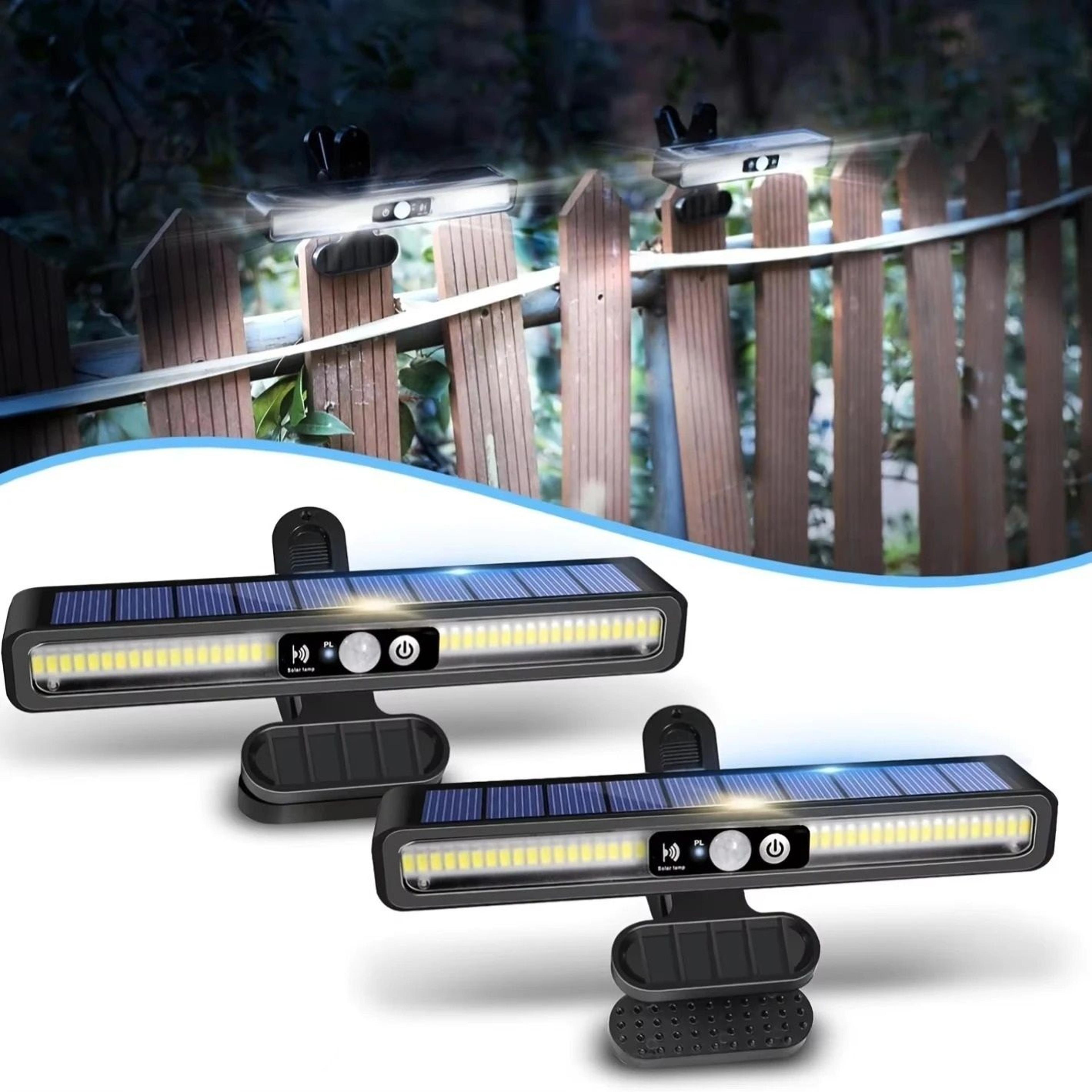 solar motion sensor outdoor clip-on light waterproof security wall lamp
