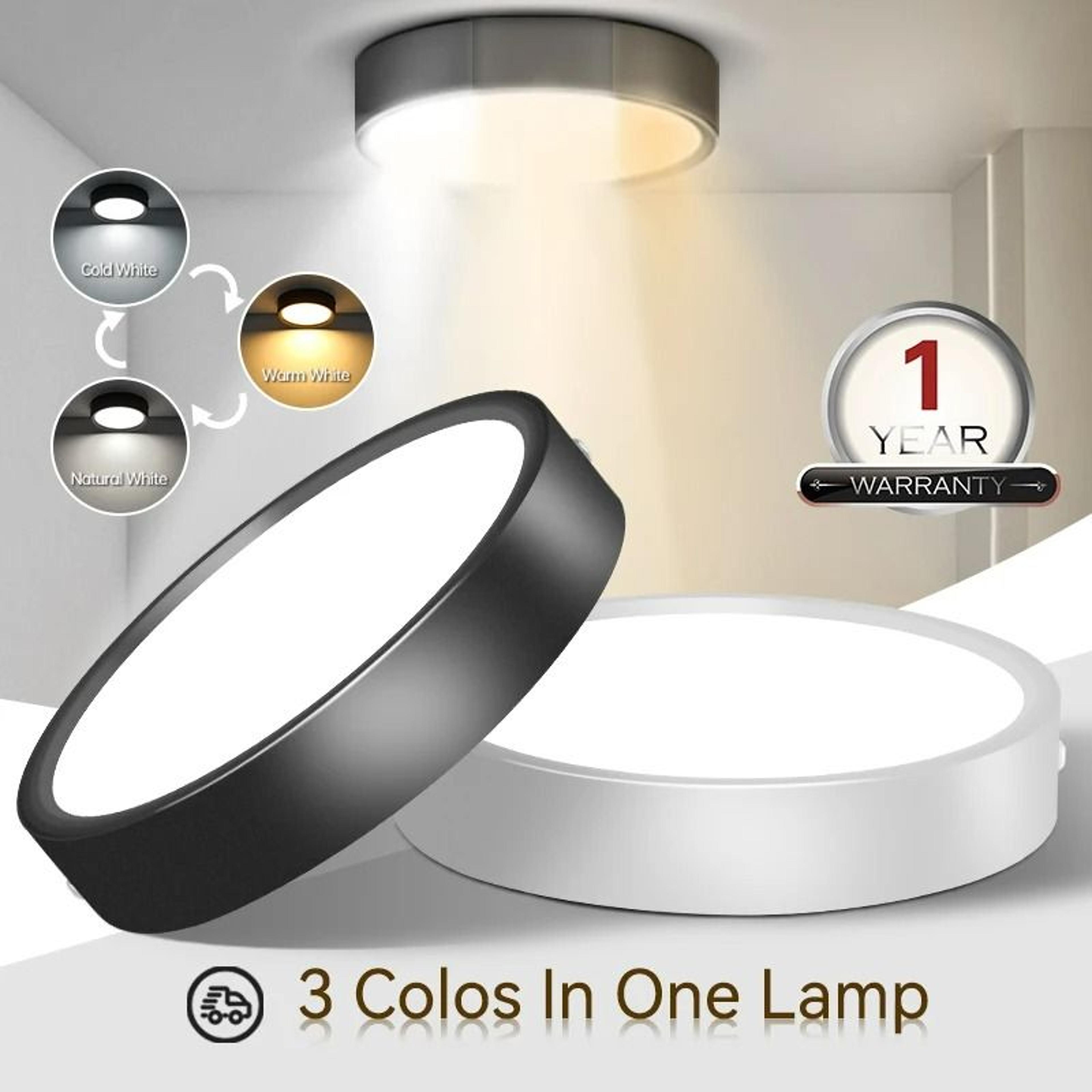 surface-mounted circular led ceiling spot downlight fixture
