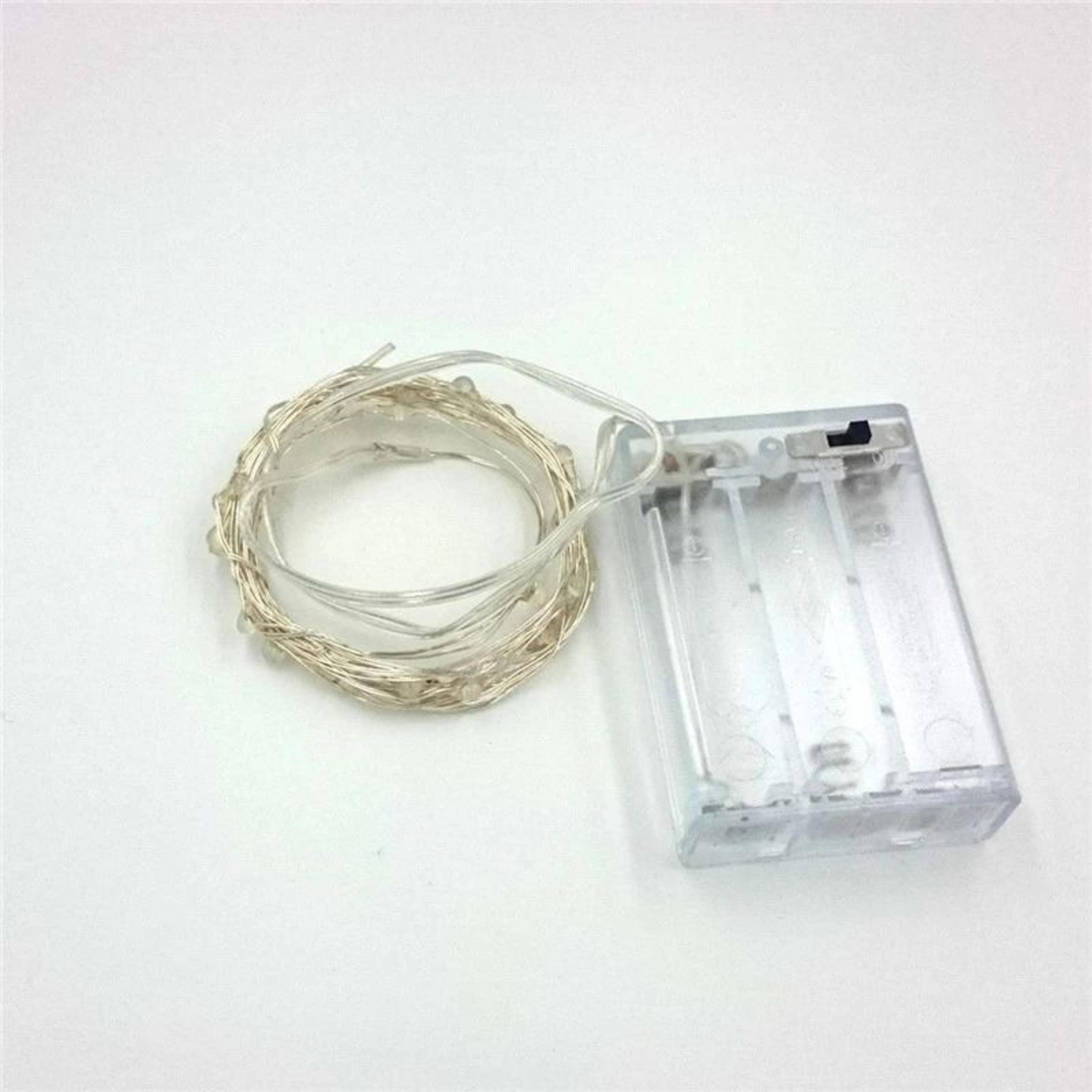 Battery Powered Silver Wire Fairy LED Light String Garland 2